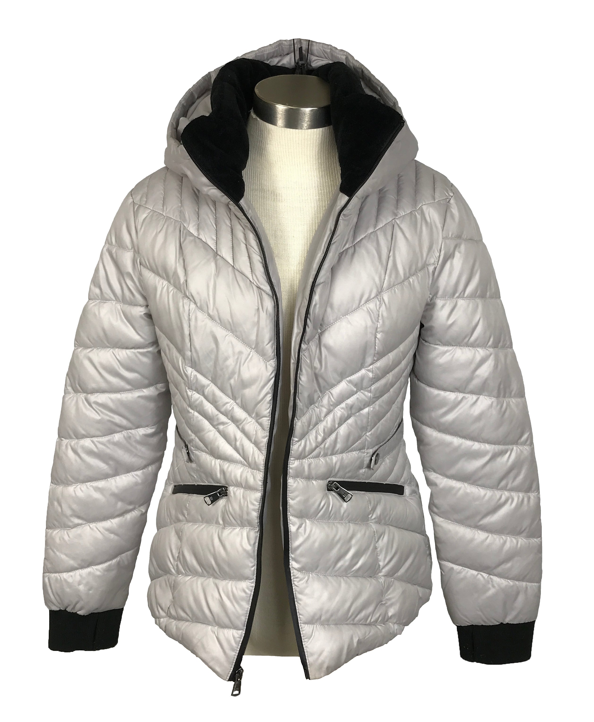 Kenneth Cole Gray Winter Jacket Women's Size Medium