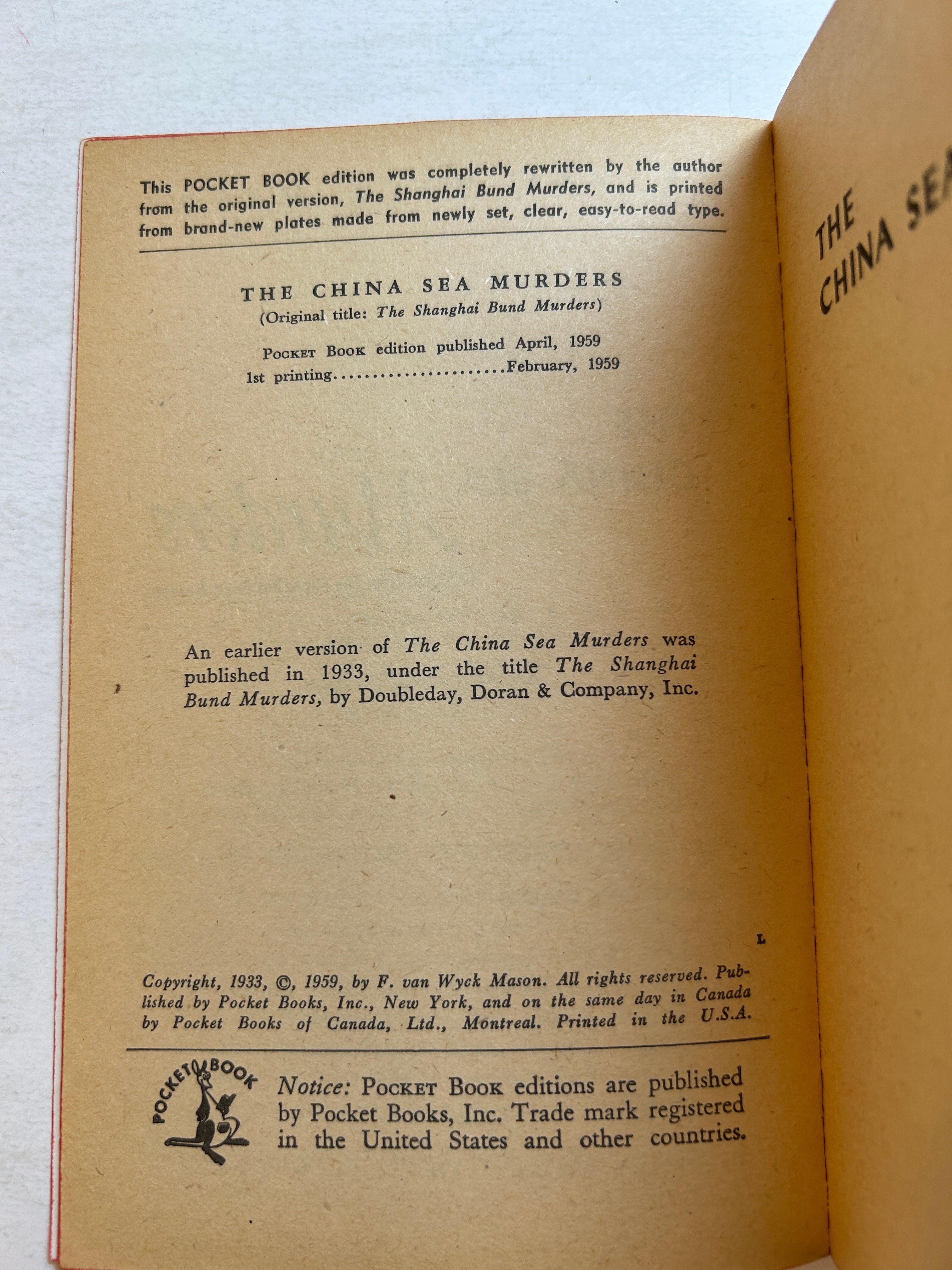 Lot of 6 F. Van Wyck Mason 1st Print Pocket Books/Cardinal 1956-63 SC