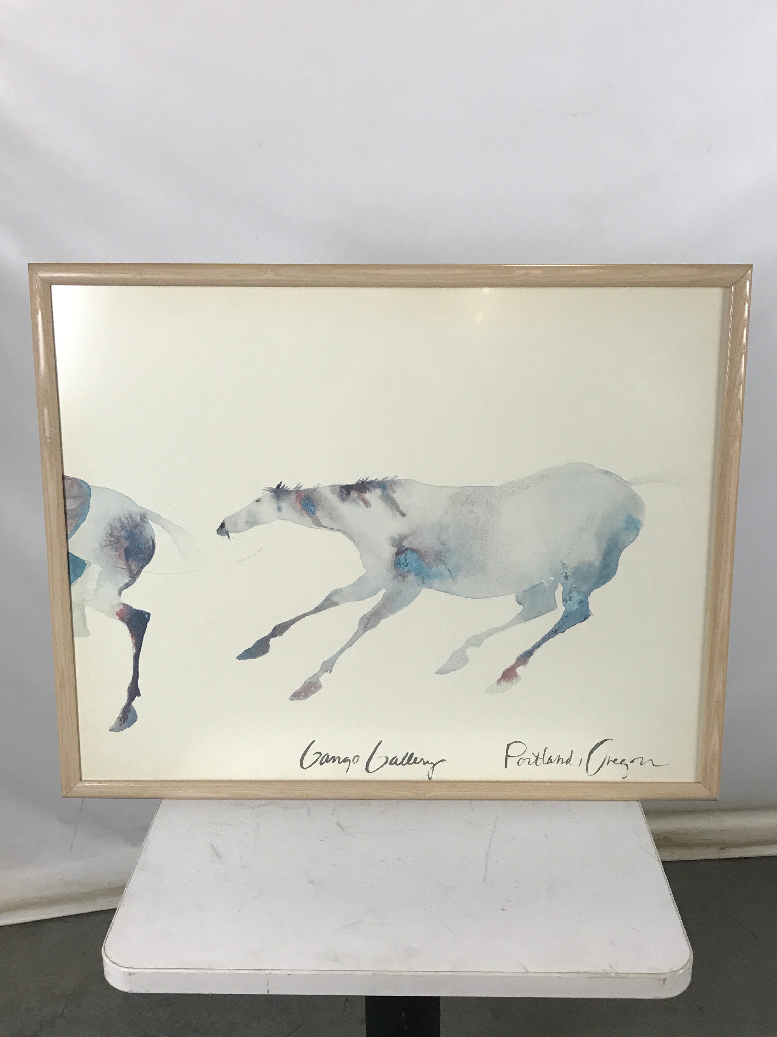 Gango Gallery Two Horse Painting