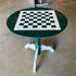 Spartan Green and White Round Chess Table