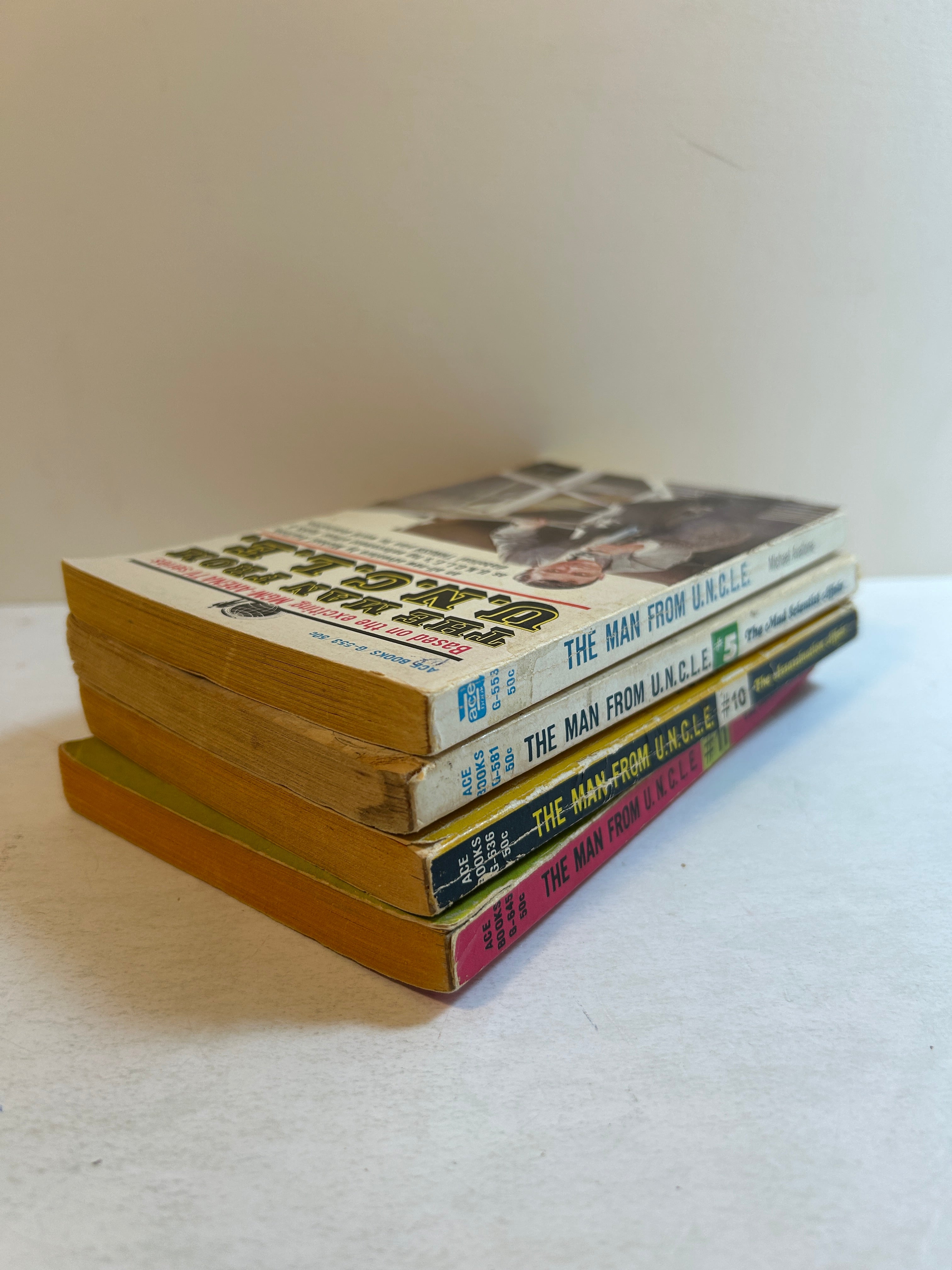Lot of 4 The Man from U.N.C.L.E. Novels 1965-1967 SC
