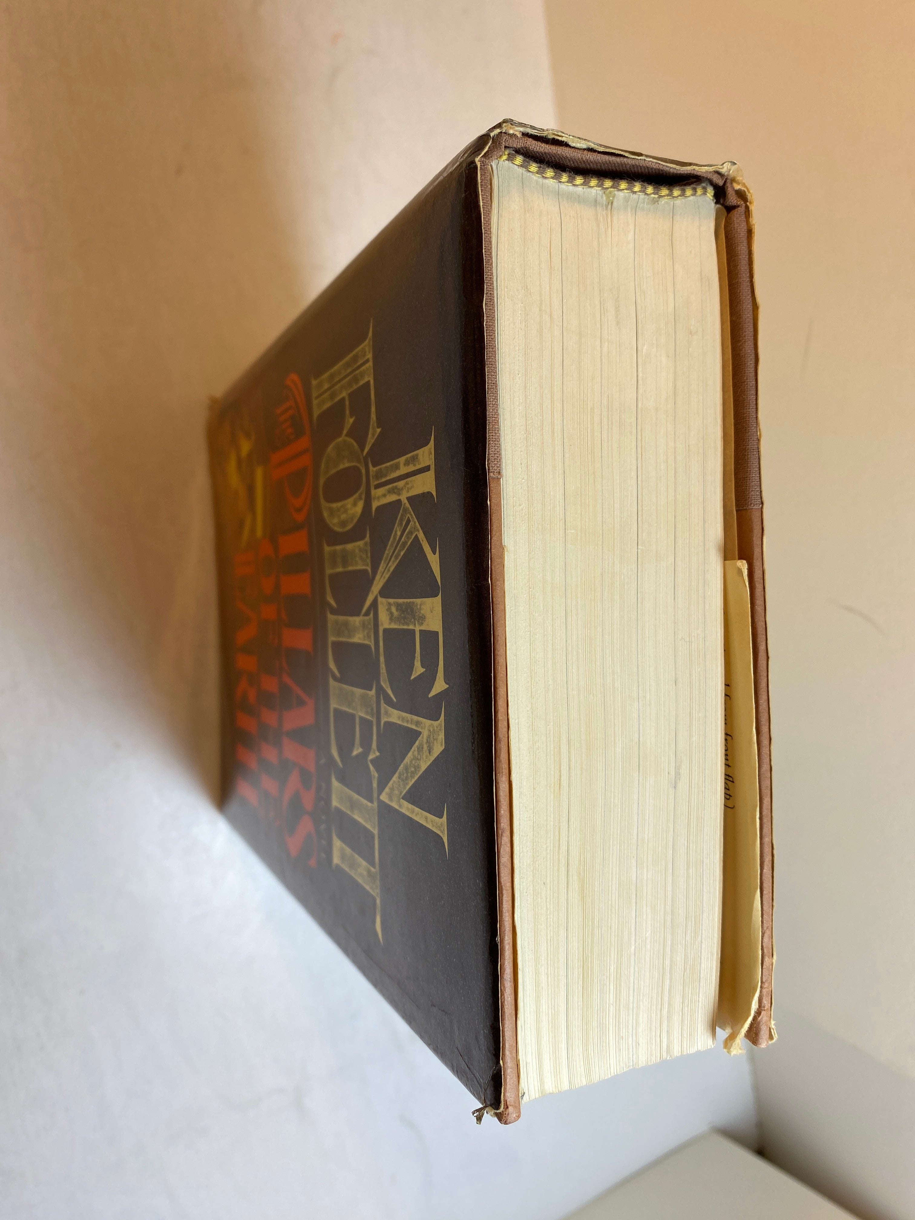 Pillars of the Earth Ken Follett HCDJ 1989 First Edition