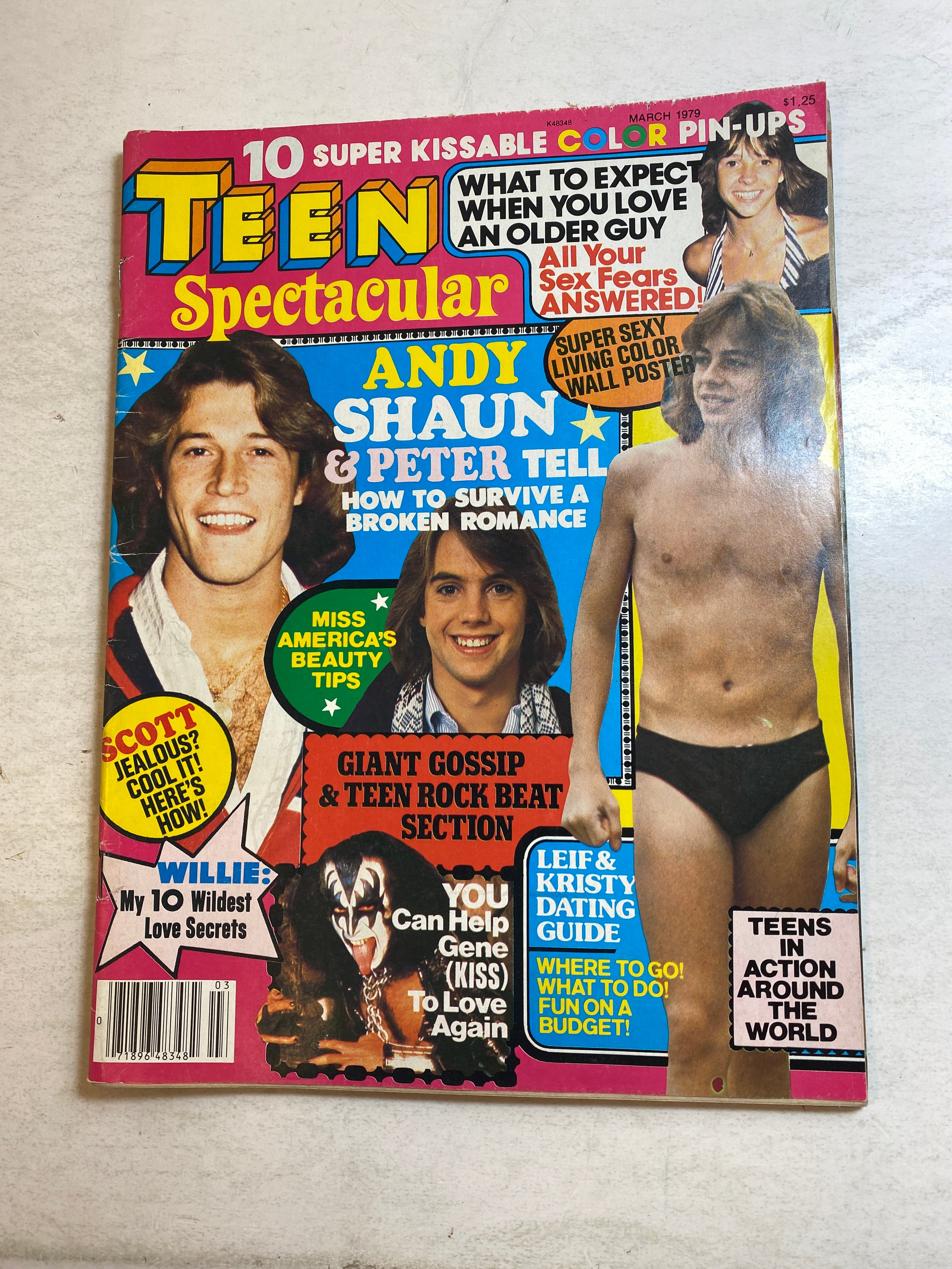 Teen Spectacular Magazine March 1979 Andy Gibb Shaun Cassidy