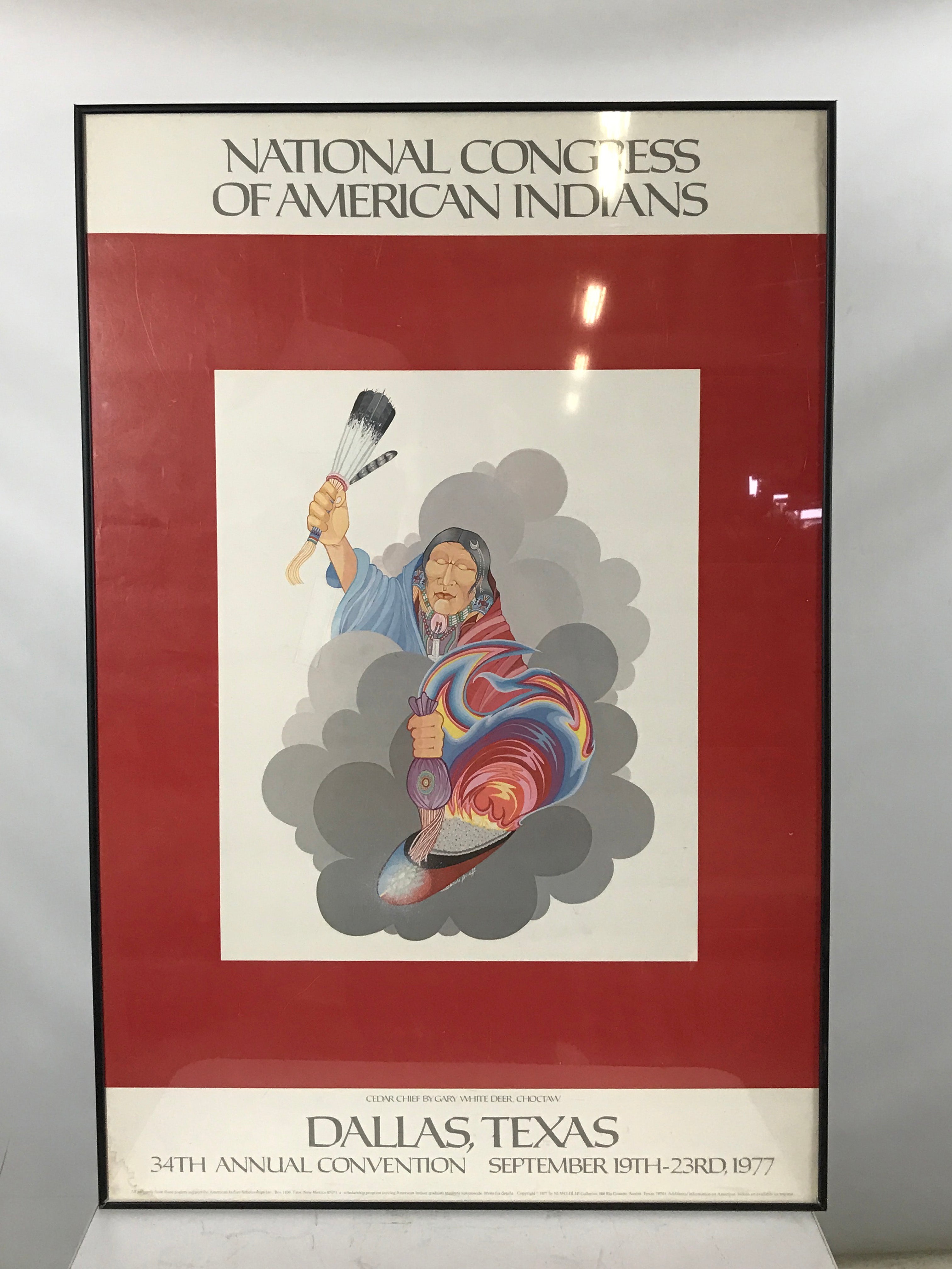 National Congress of American Indians Framed Print 1977