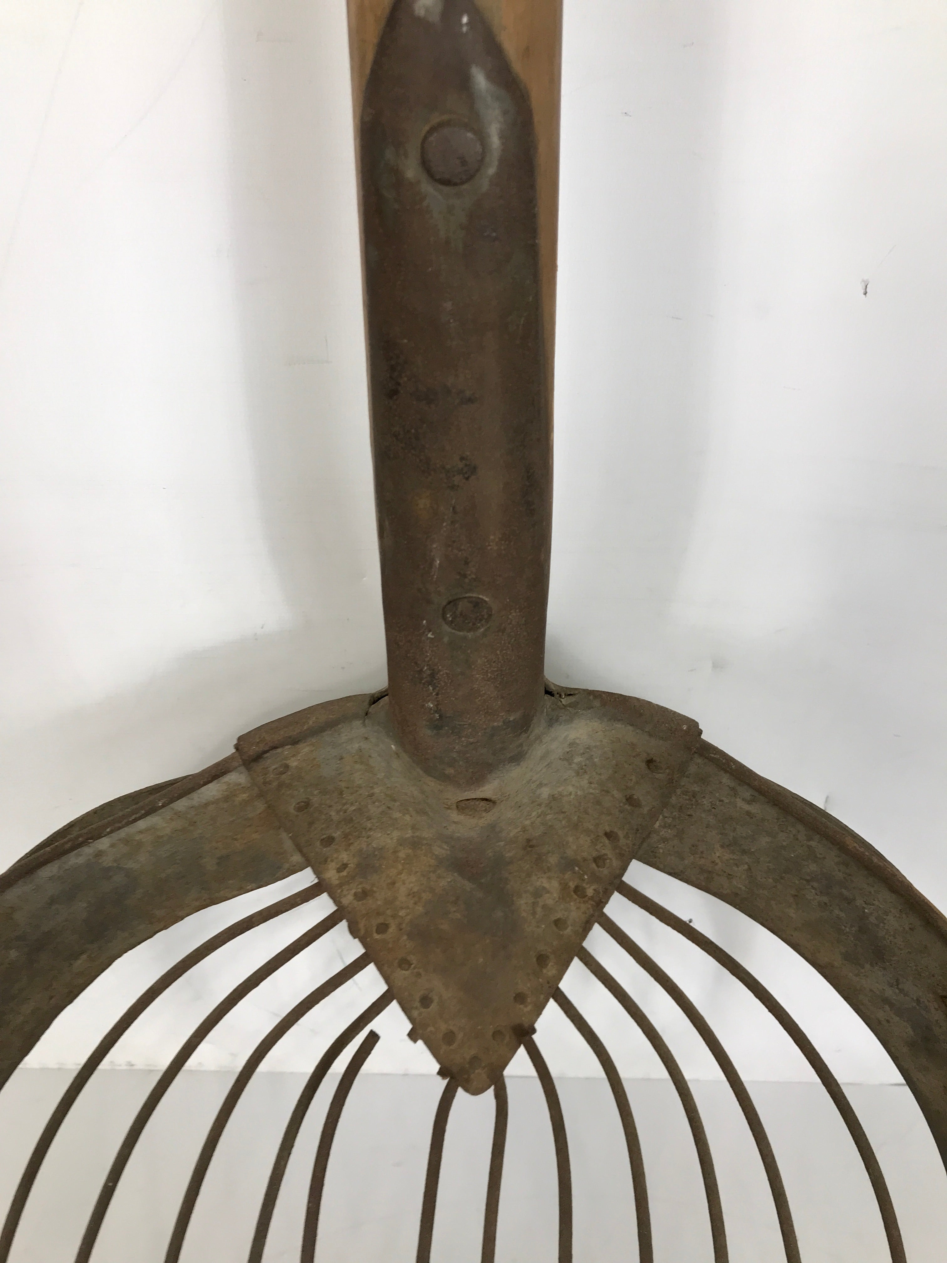 Antique Primitive Potato Shovel with Wooden Handle