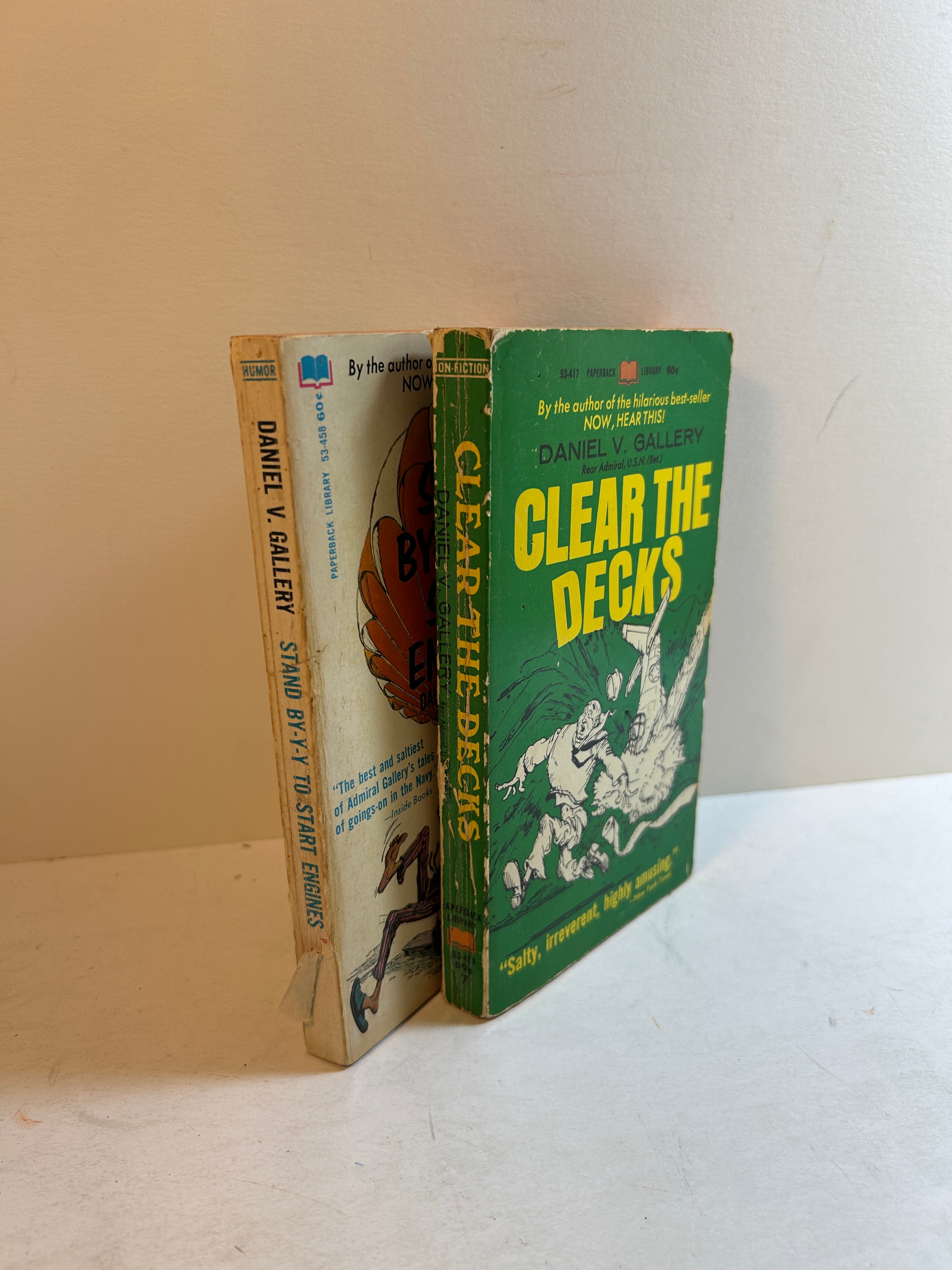Lot of 2 Daniel V. Gallery Comedies: Clear the Decks/Stand By-y-y 1967 SC