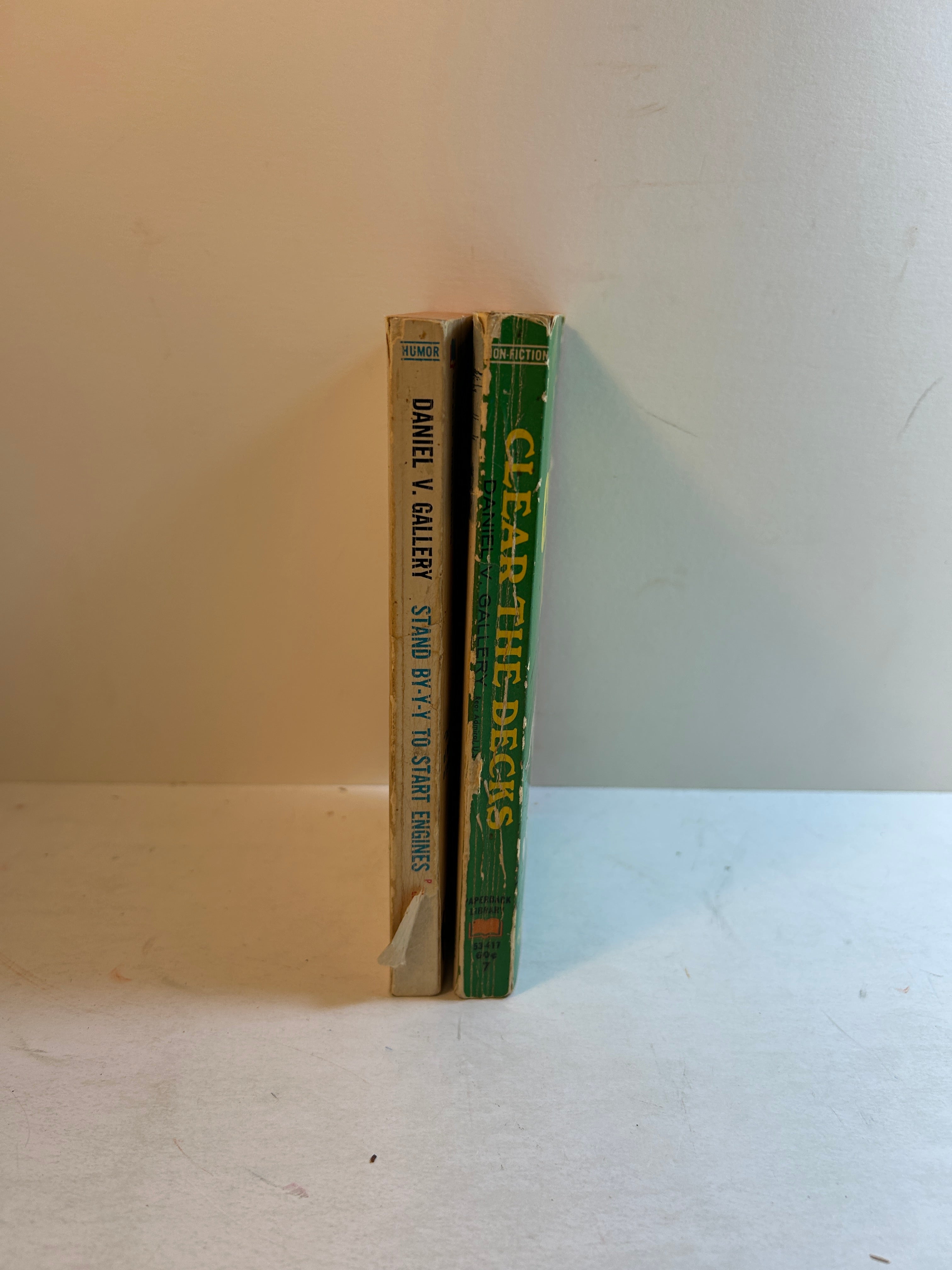 Lot of 2 Daniel V. Gallery Comedies: Clear the Decks/Stand By-y-y 1967 SC