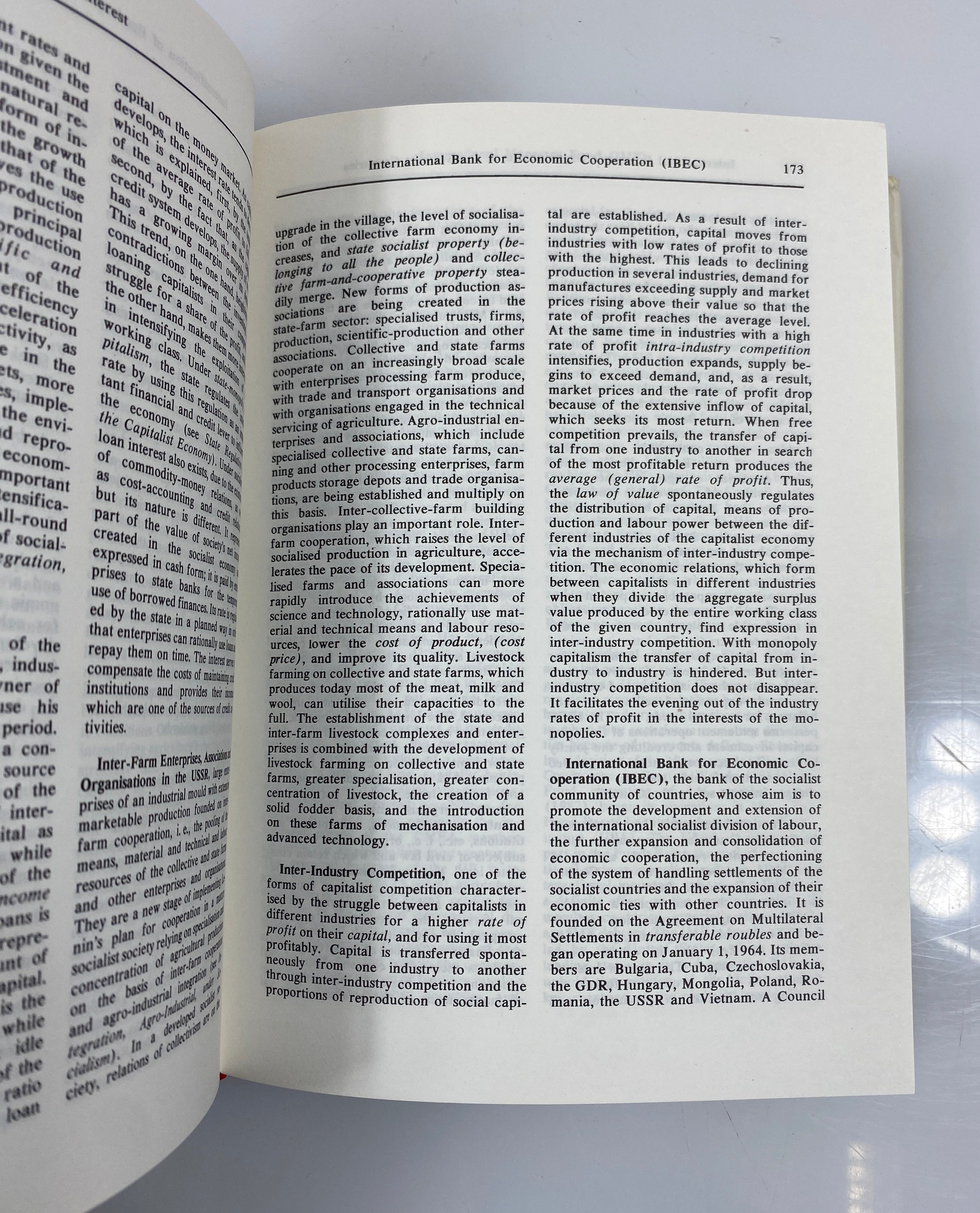 A Dictionary of Political Economy 1985 Progress Publishers English Ed HC DJ
