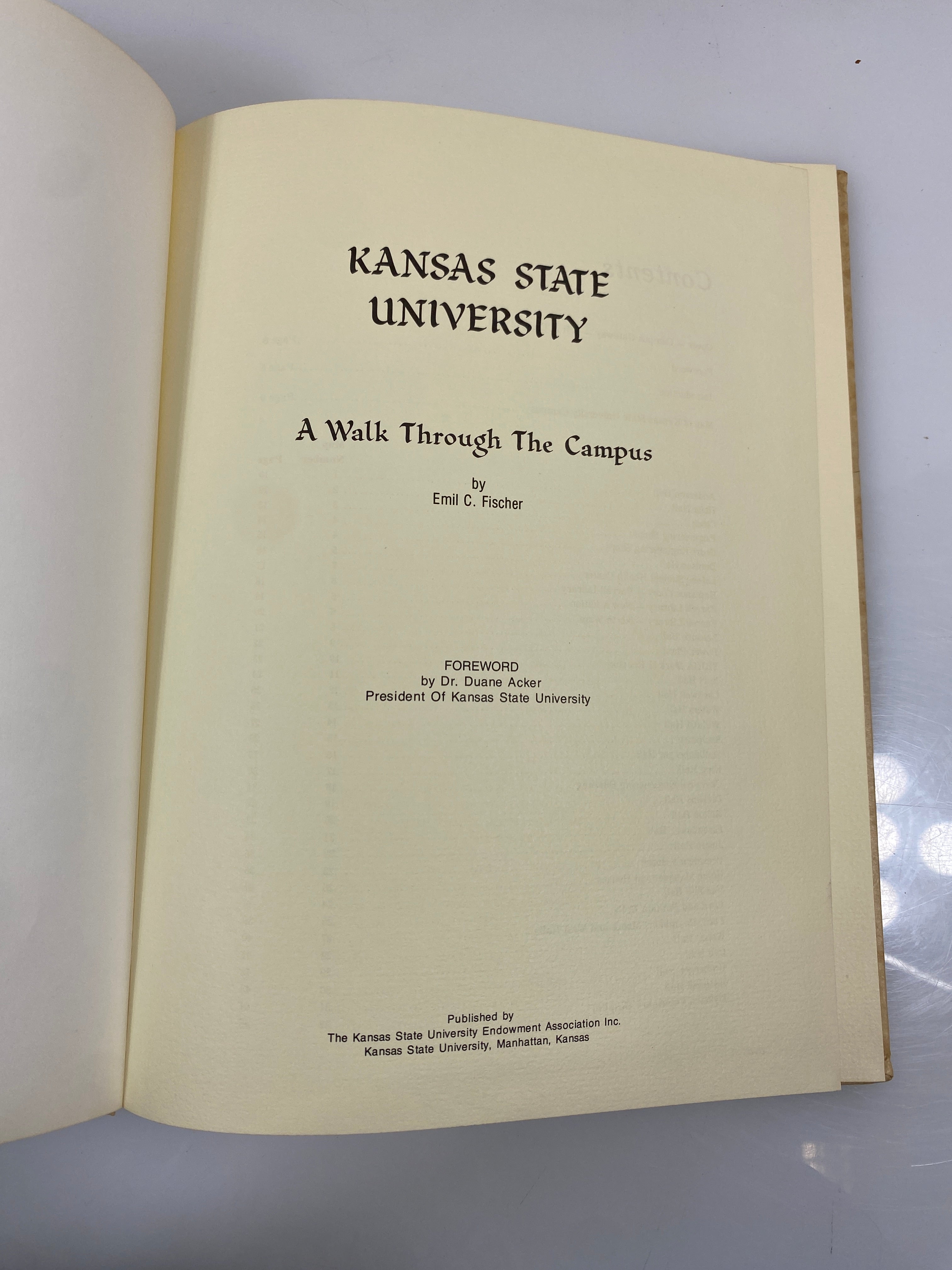 Kansas State University A Walk Through the Campus 1975 Vintage HC