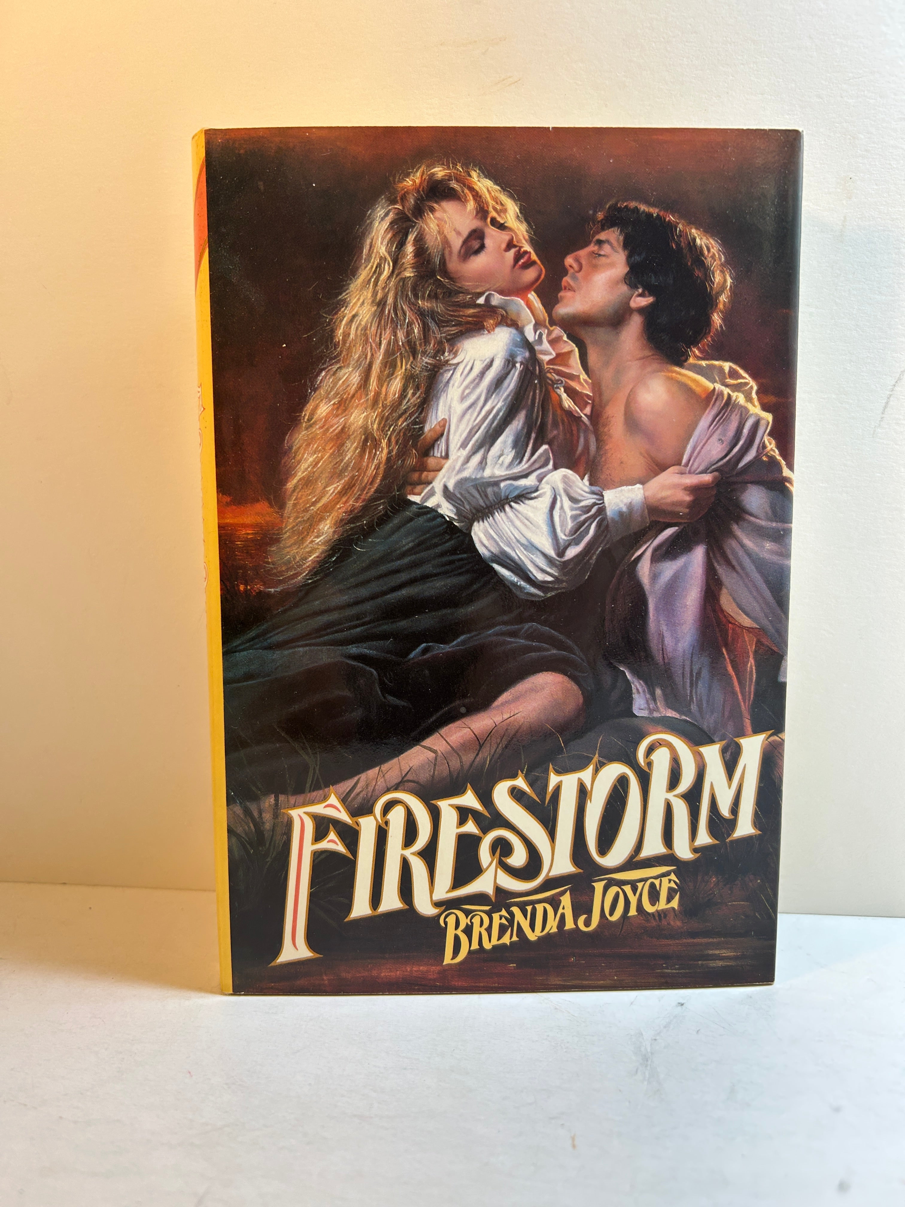 Firestorm by Brenda Joyce Vintage Avon Romance 1988 HCDJ BCE