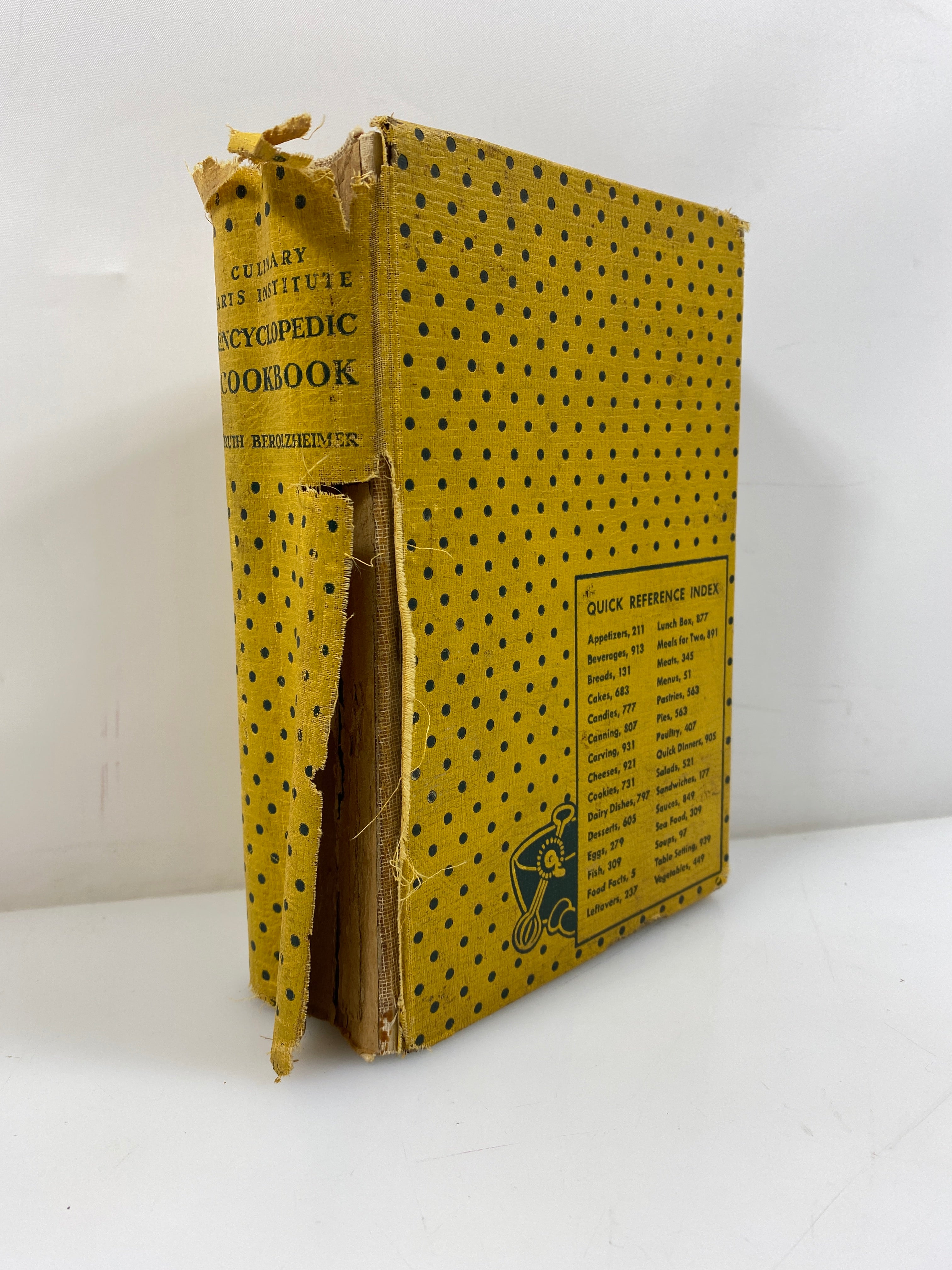 Culinary Arts Institute Encyclopedic Cookbook Berolzheimer CAI 1948 HC