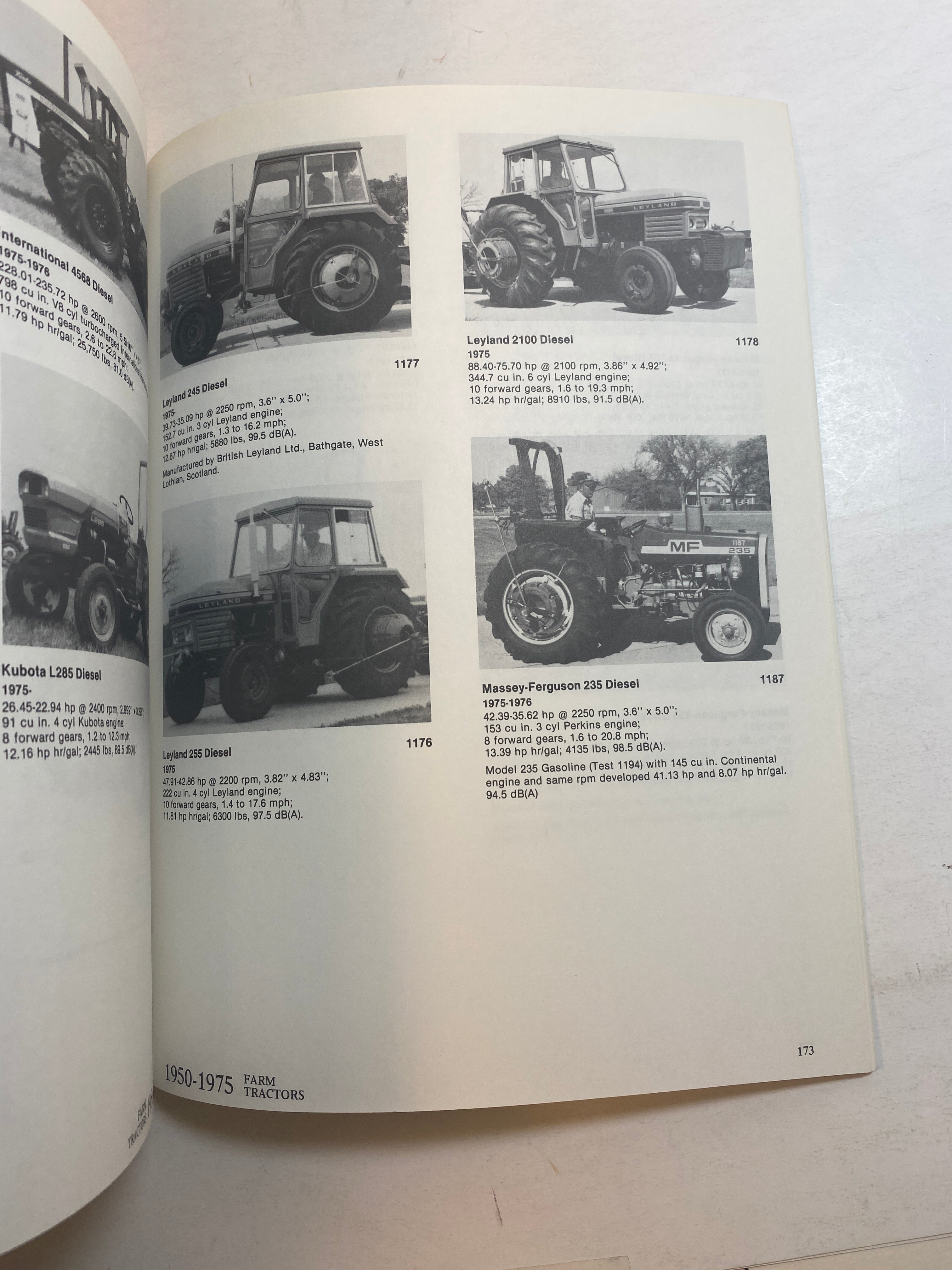 Farm Tractors 1950-1975 Lester Larsen 1981 SC