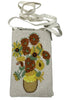 Bamboo Trading Company Club Van Gogh Sunflowers Crossbody Bag