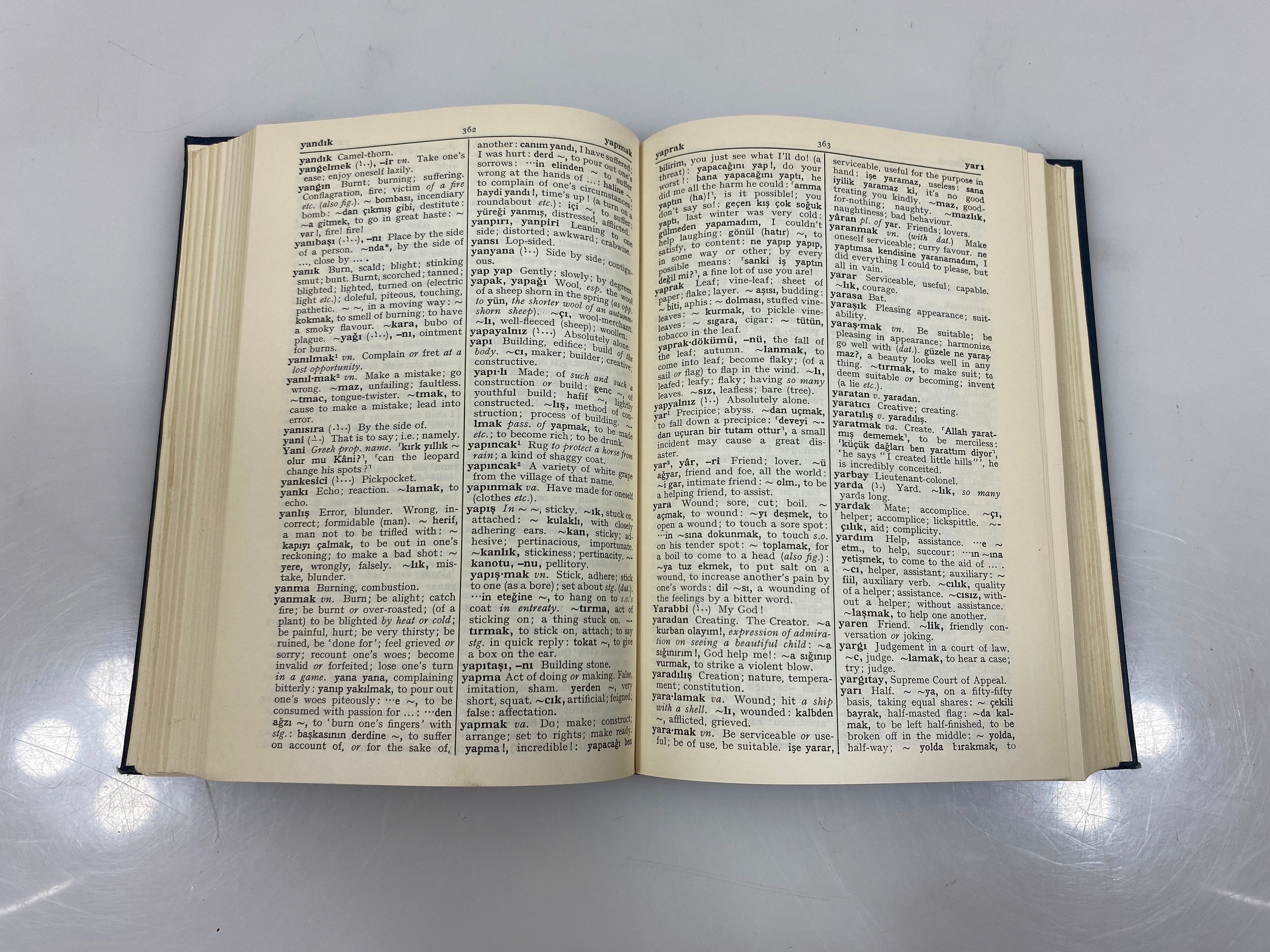 The Concise Oxford Turkish Dictionary by Alderson/Iz Ex-library 1959 HC