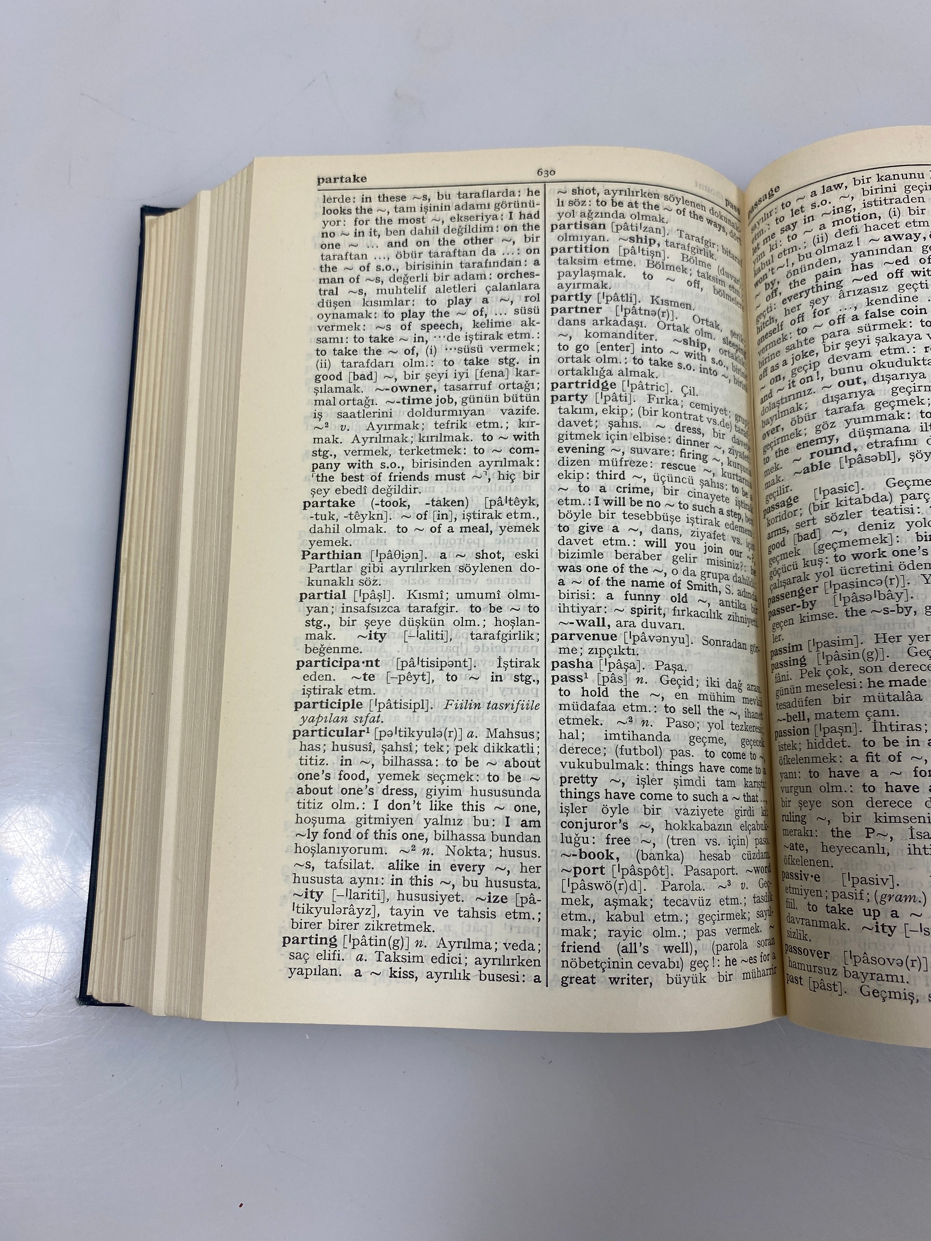 The Concise Oxford Turkish Dictionary by Alderson/Iz Ex-library 1959 HC