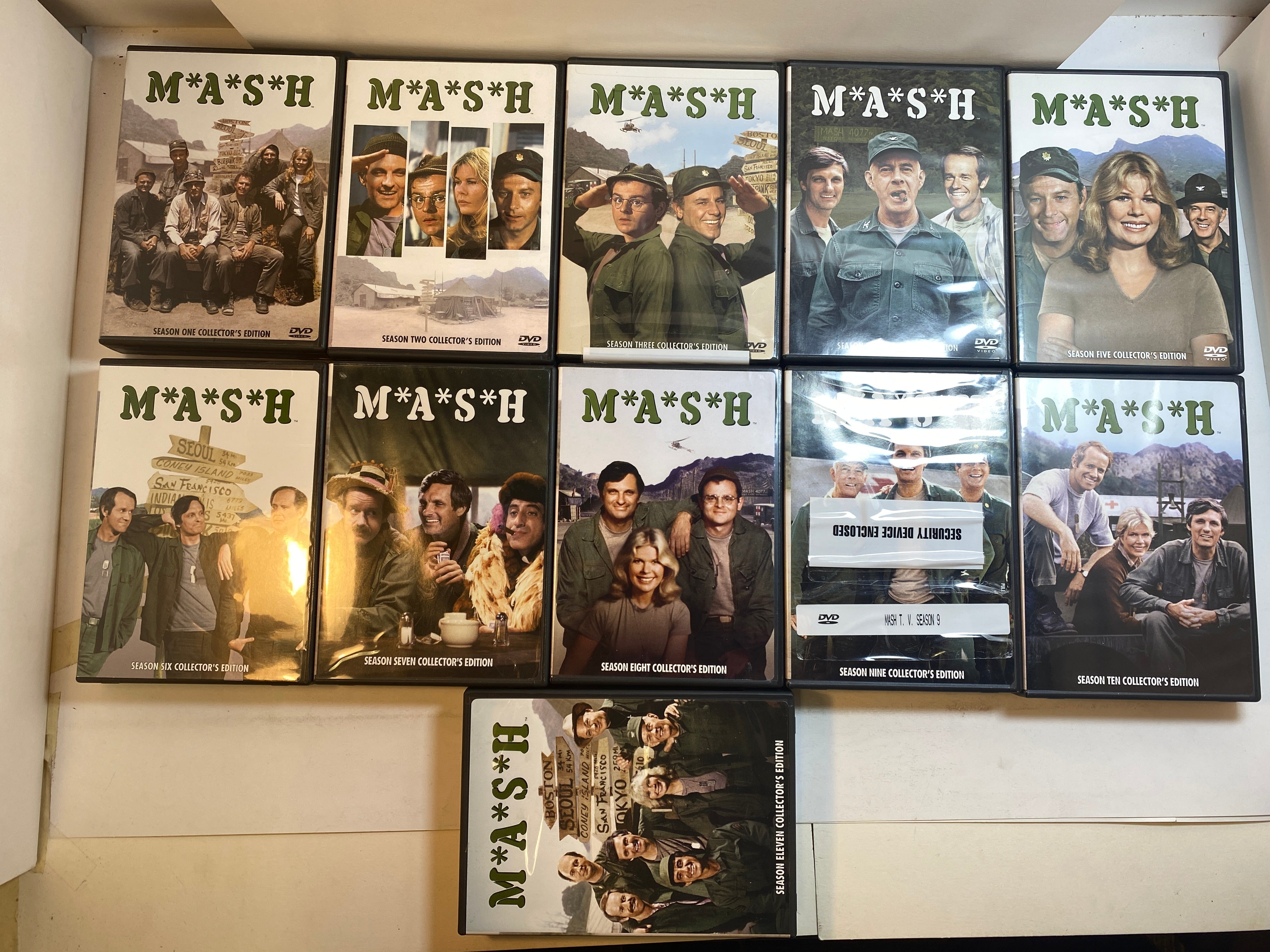 Set of 12 MASH TV Collector's Edition DVD Sets Seasons 1-11 2006