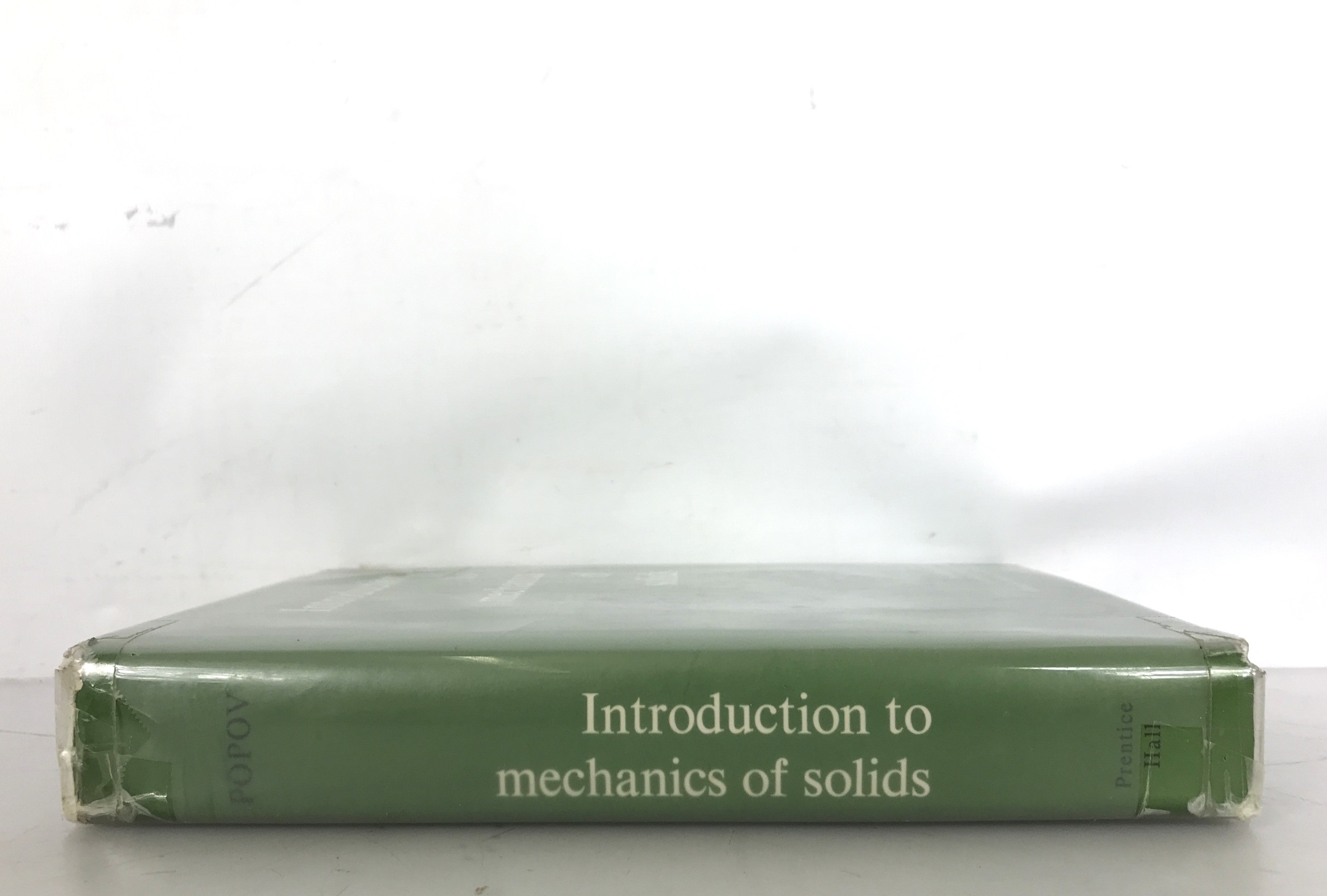 Introduction to Mechanics of Solids Signed by Author Egor Popov 1968 HC DJ