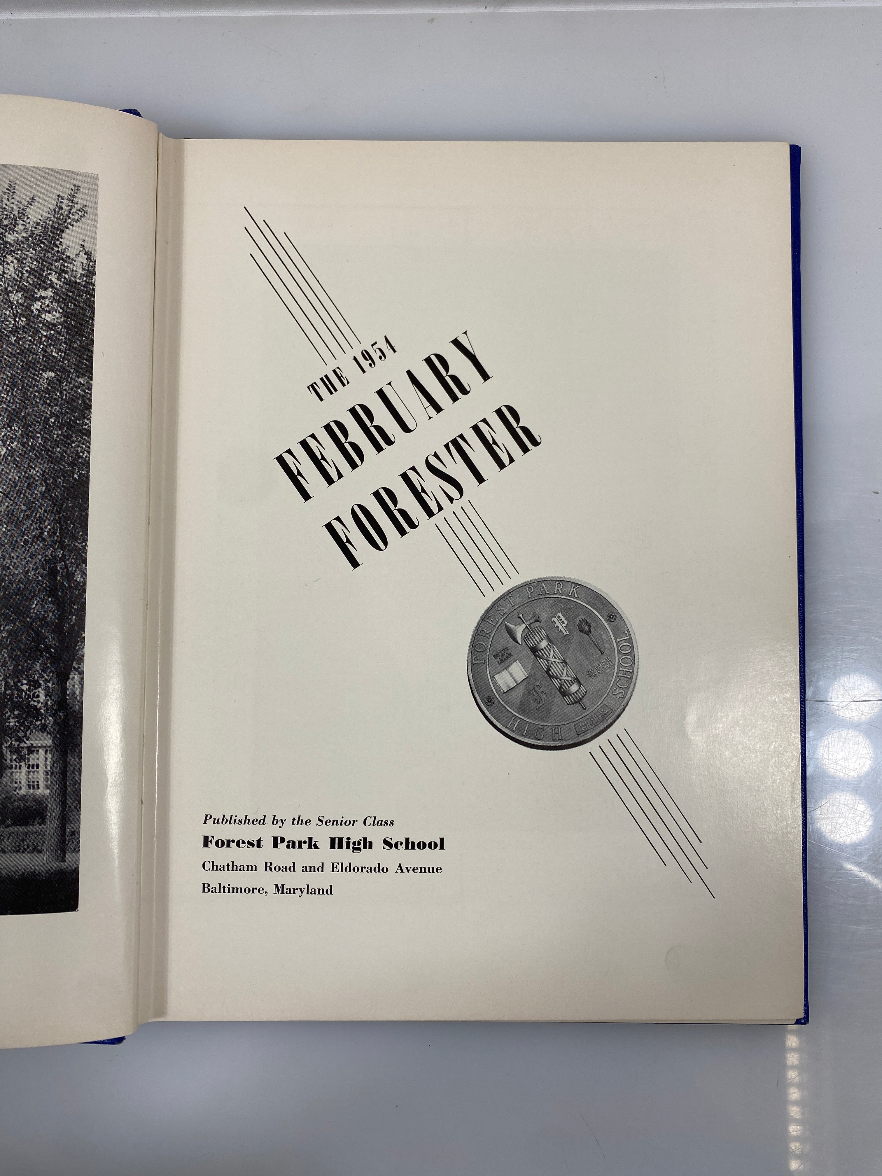 1954 Forest Park High School Yearbook Baltimore Maryland HC