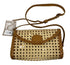 The Winding Road Brown Rattan Clutch With Leather