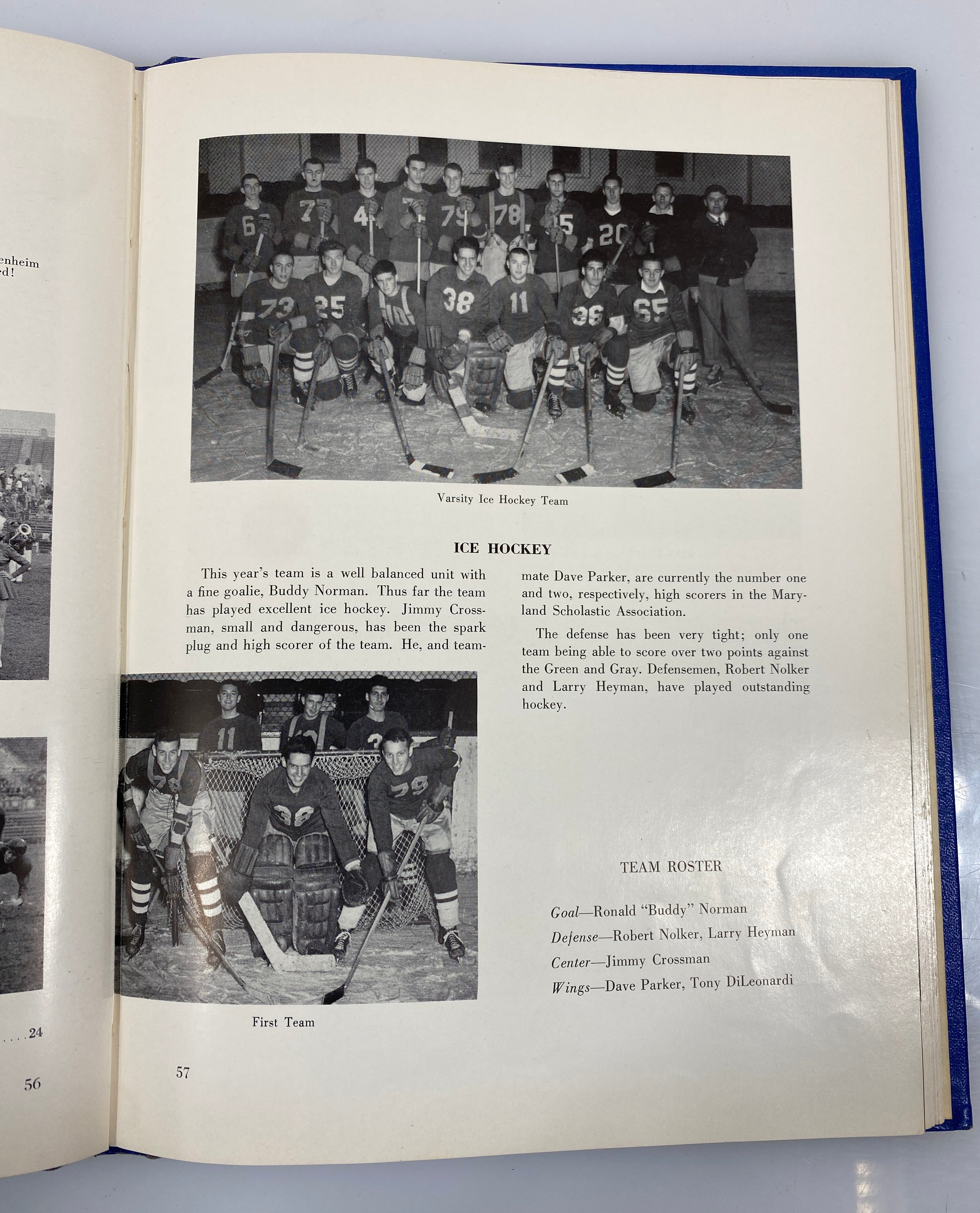 1954 Forest Park High School Yearbook Baltimore Maryland HC