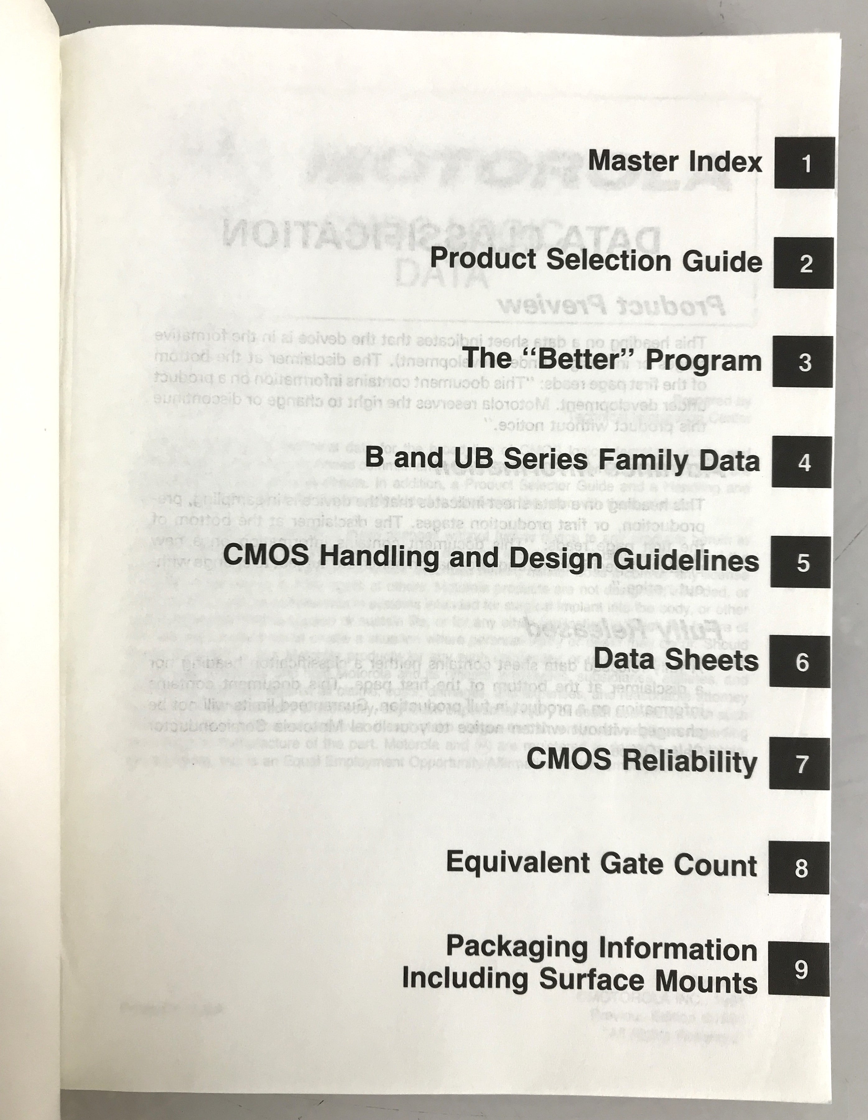 Motorola CMOS Logic Data 1991 SC