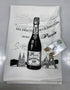 Avery Lane Gifts French Paris Celebration Champagne Cotton Tea Towels