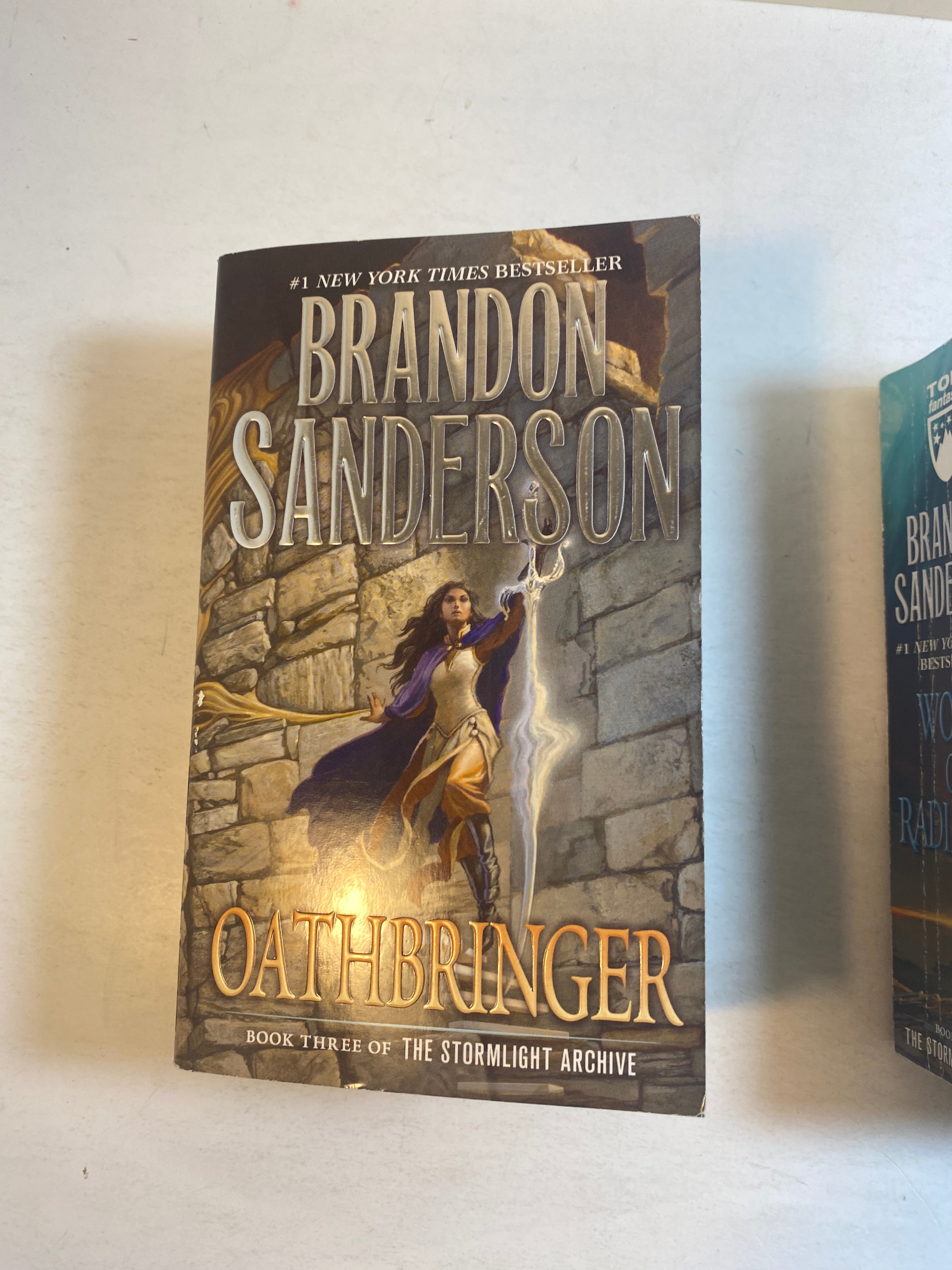 Lot of 2 Sanderson Stormlight Paperbacks Books 2, 3 2015-2019
