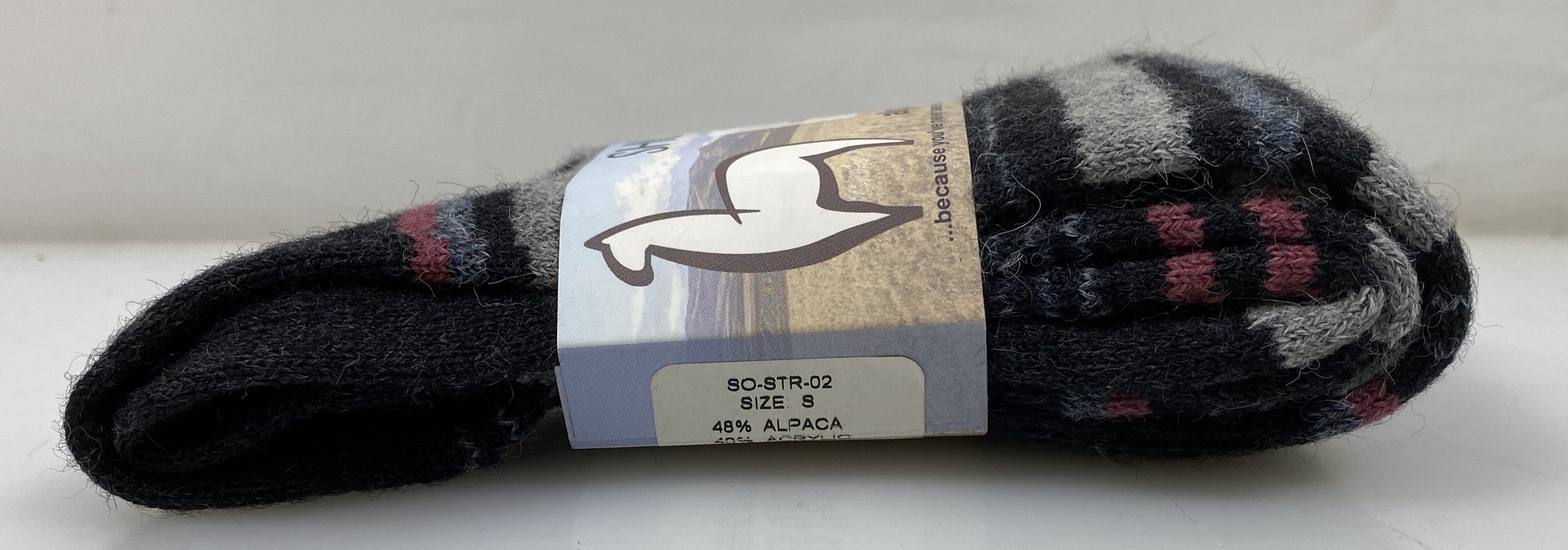 Shupaca Multicolor Alpaca Socks Size Small