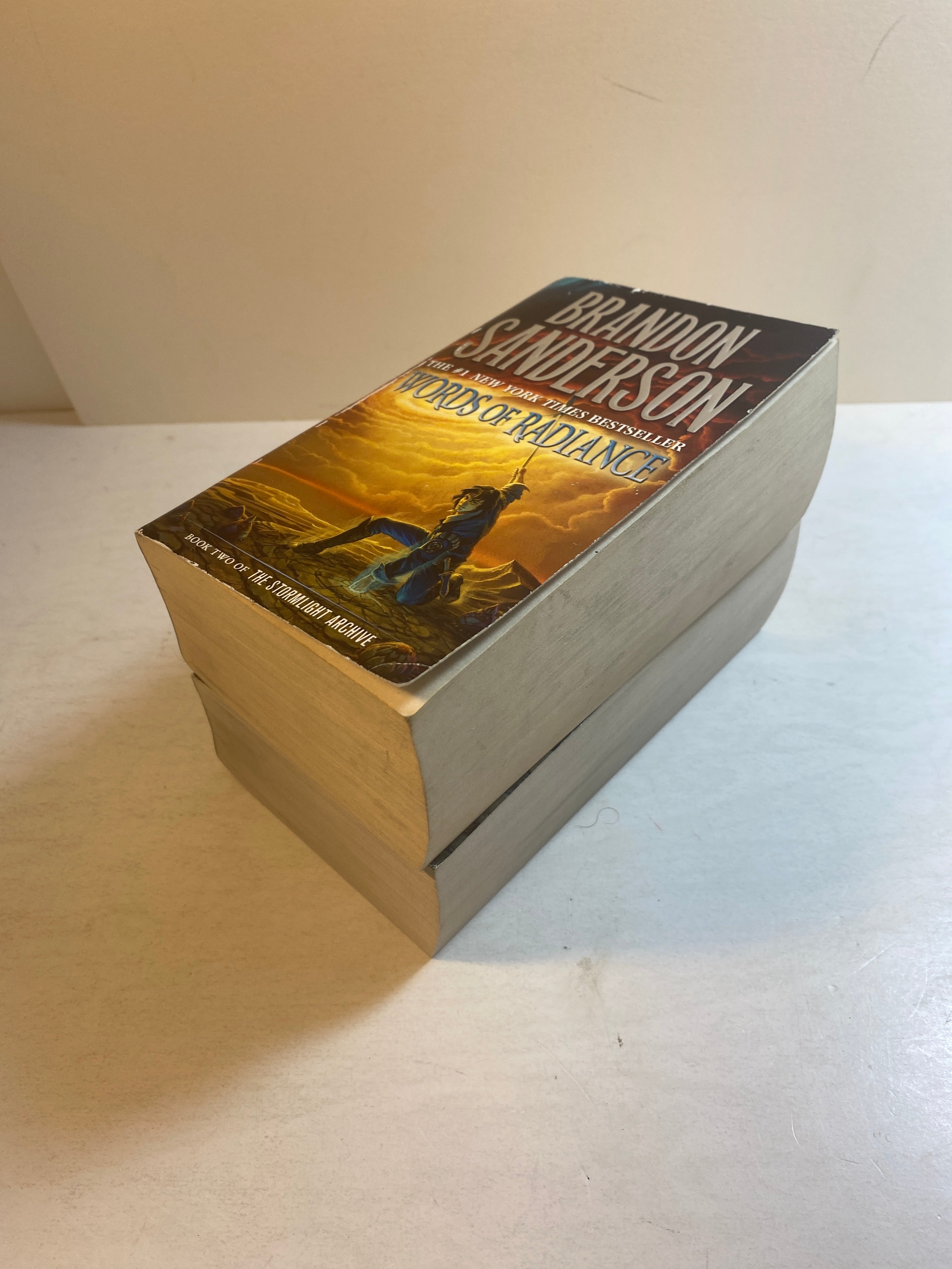Lot of 2 Sanderson Stormlight Paperbacks Books 2, 3 2015-2019