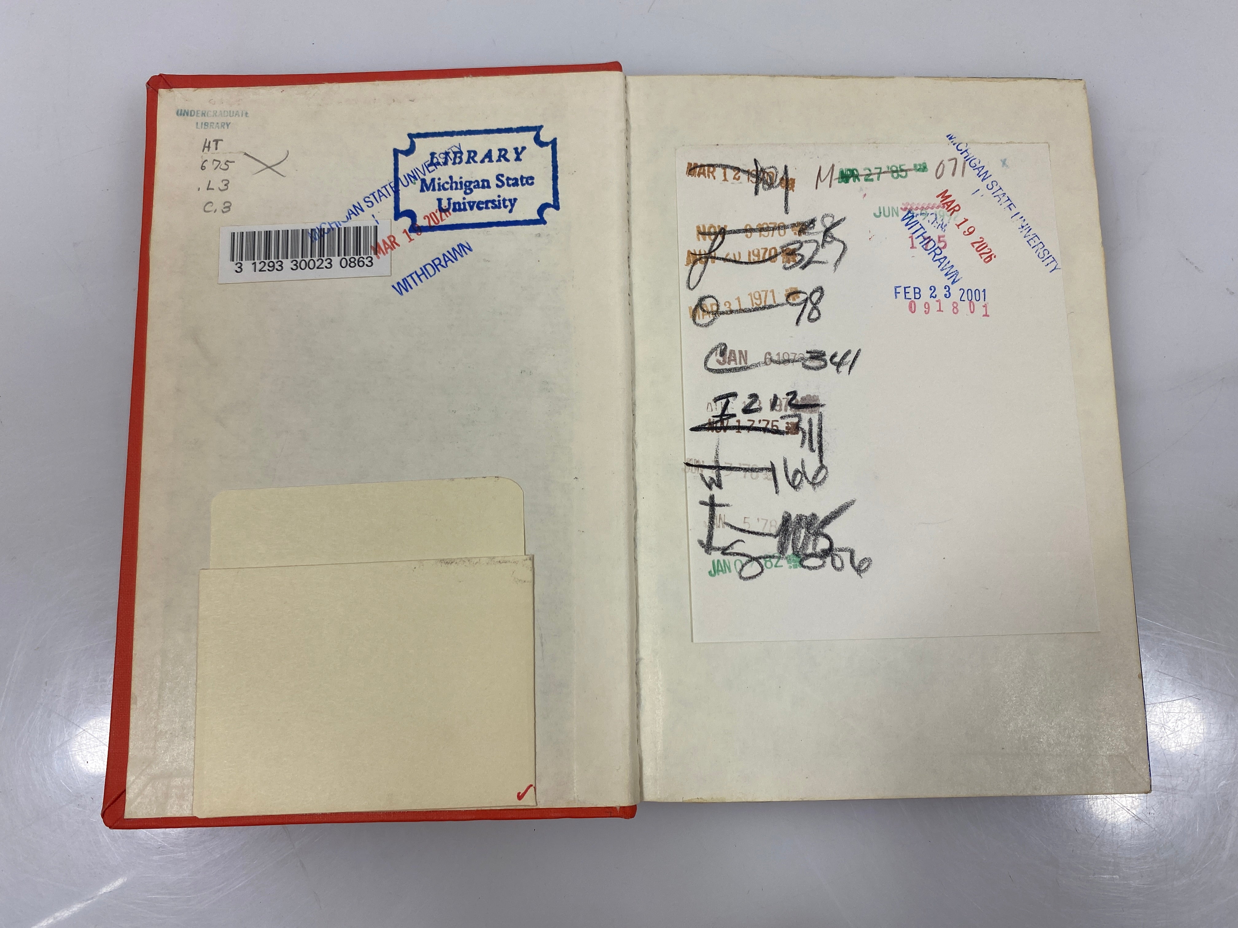 Prestige and Association in an Urban Community by Laumann Ex-library 1966 HC
