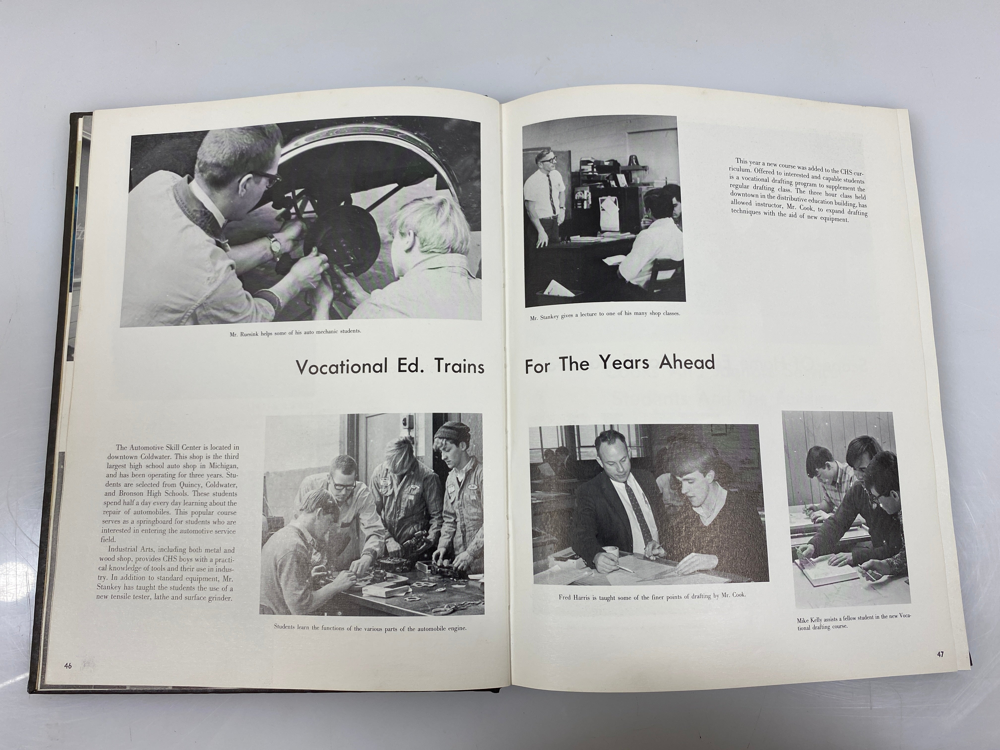 1968 Coldwater High School "Cardinal" Yearbook Coldwater Michigan HC