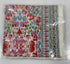 Colores De Otono Red and Blue Cotton Shawl-Sarong
