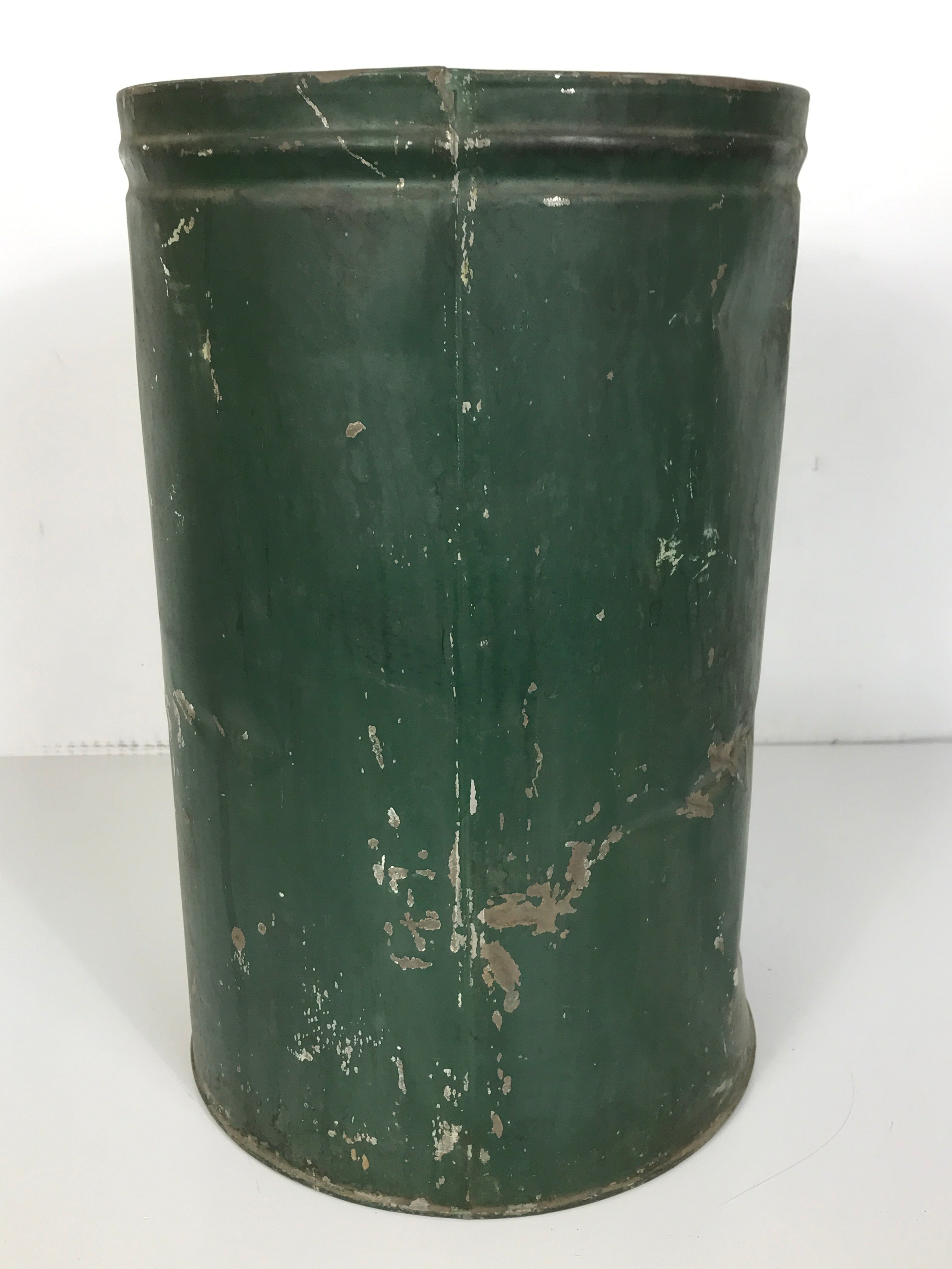 Antique Green Oliver Oil-Gas Burner Company Galvanized Can