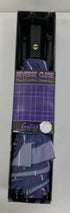 Galleria Purple Plaid Reverse Close Folding Umbrella