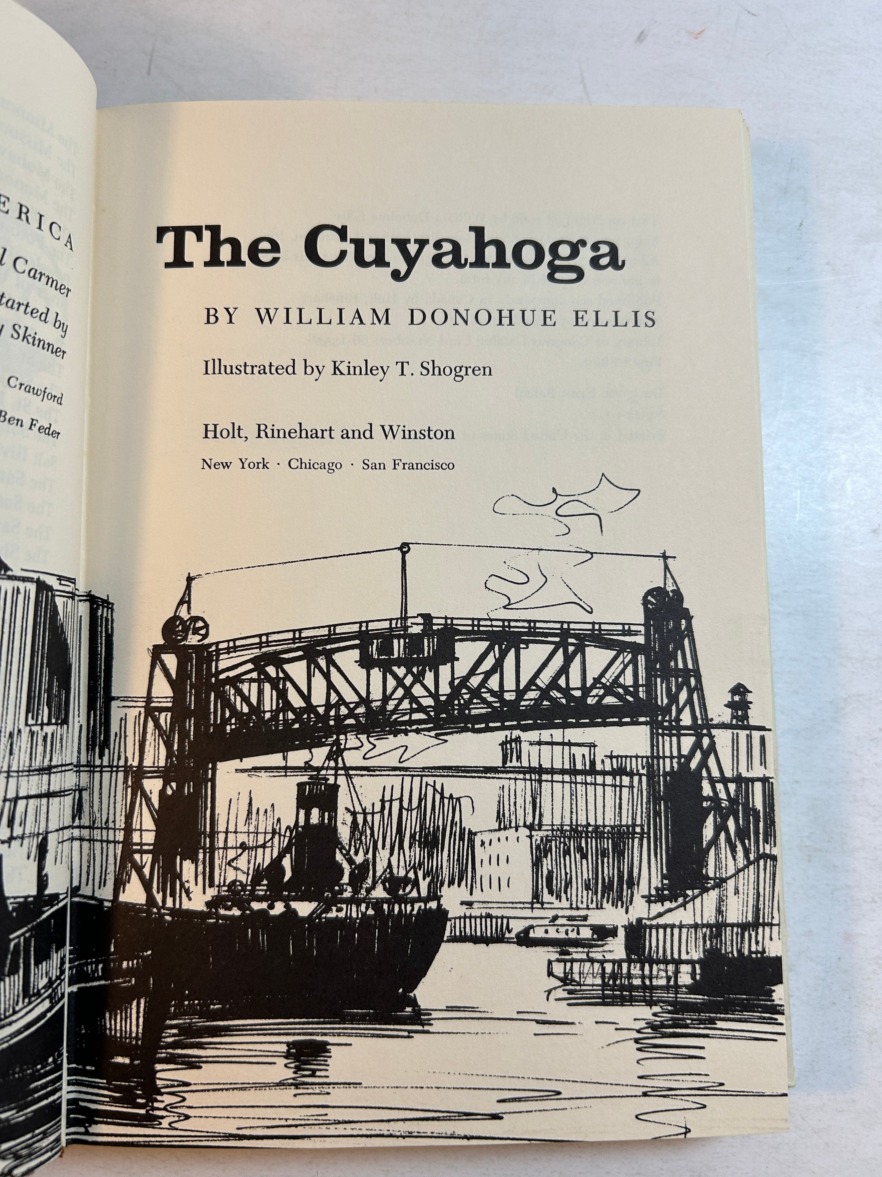The Cuyahoga by William D. Ellis 1966 First Edition HCDJ
