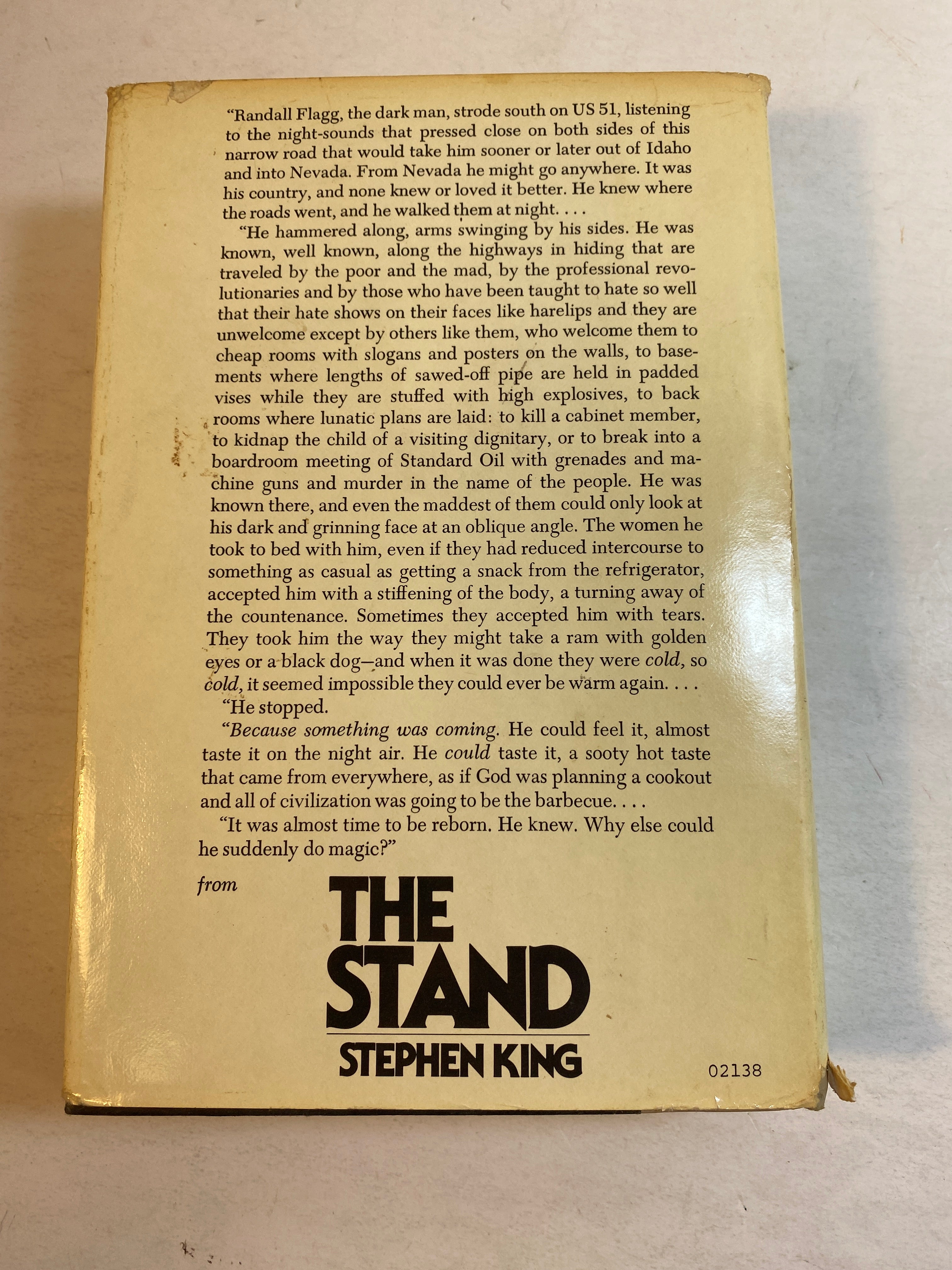 The Stand Stephen King HCDJ Book Club Edition 1978