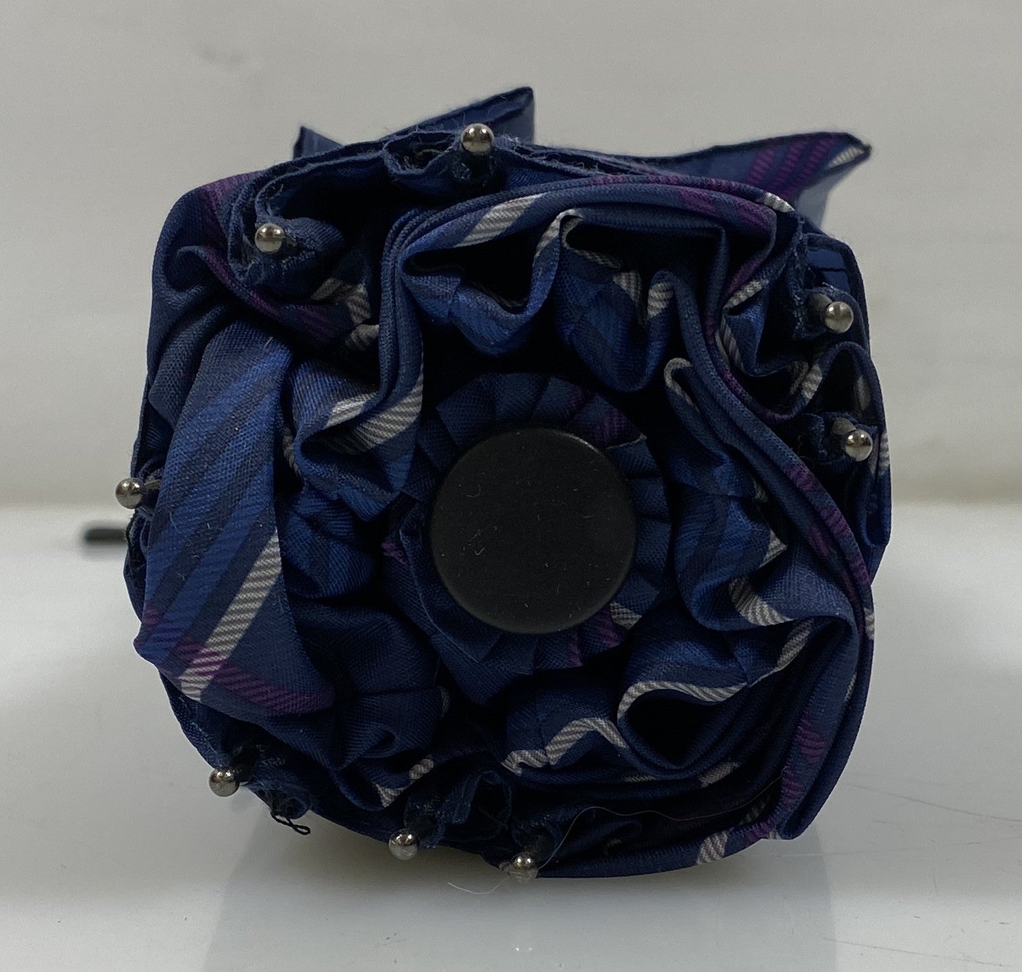 Galleria Purple Plaid Reverse Close Folding Umbrella