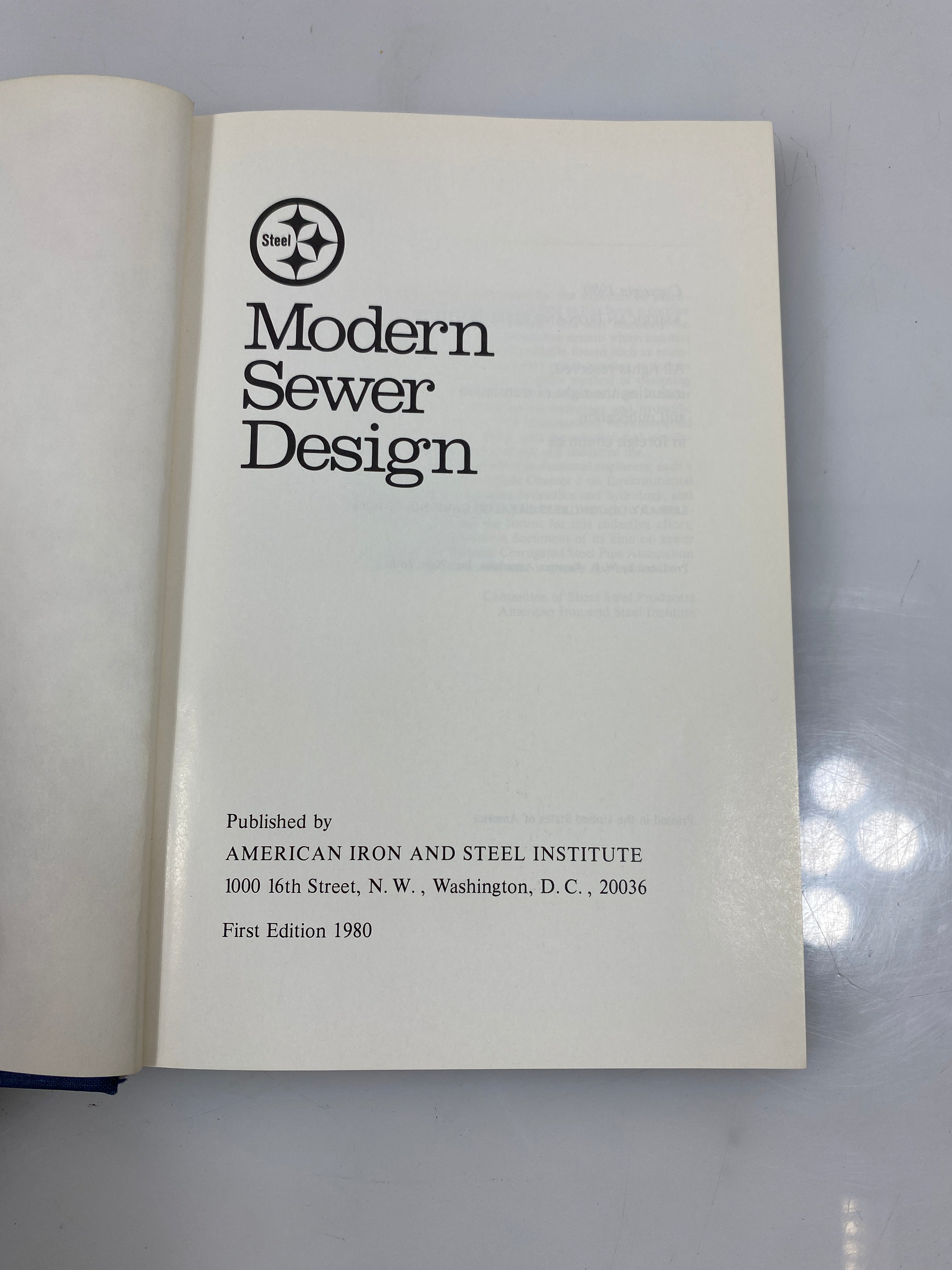 Modern Sewer Design American Iron and Steel Institute 1980 HC