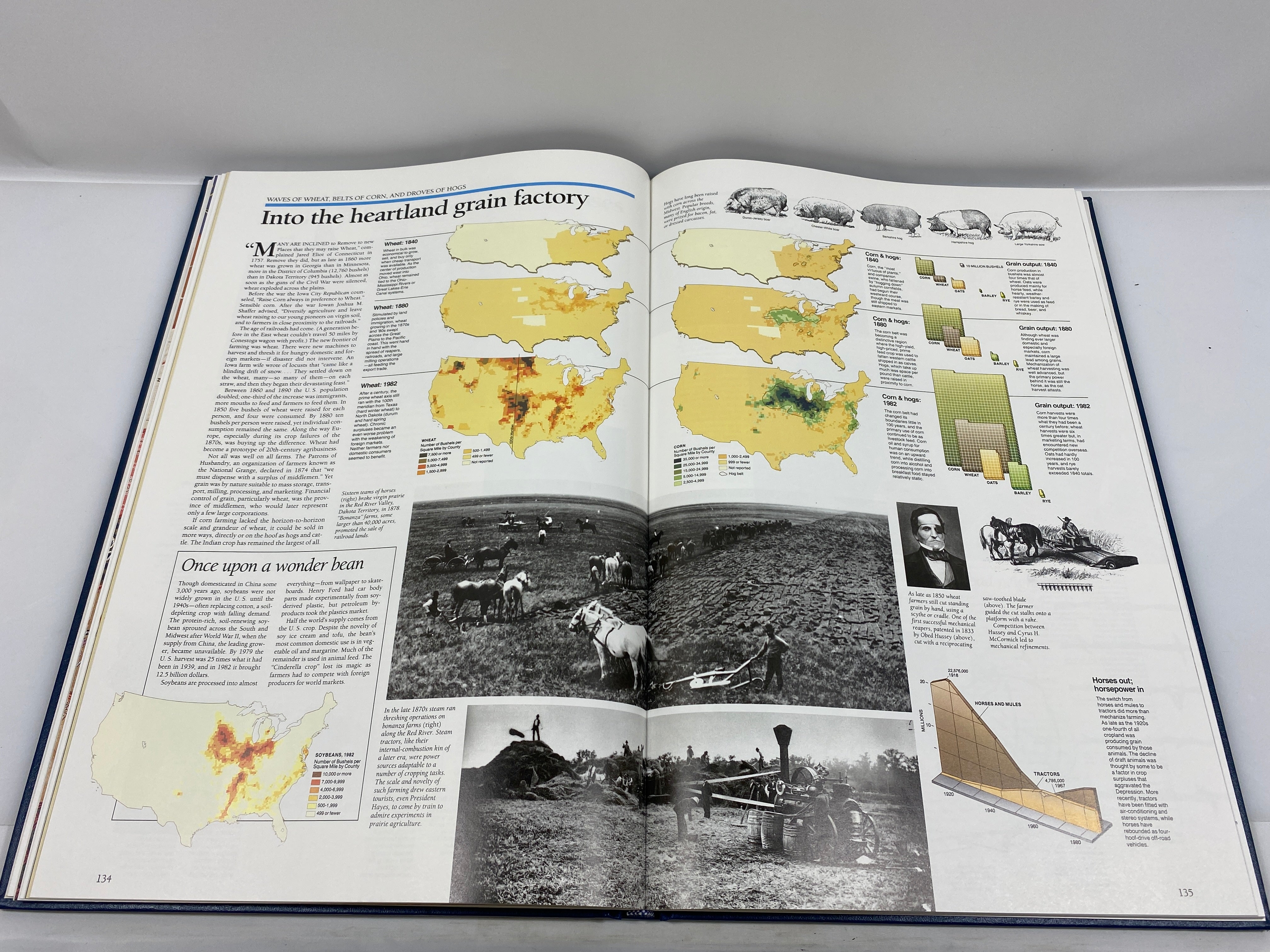 Historical Atlas of the United States National Geographic 1988 HC Slipcase