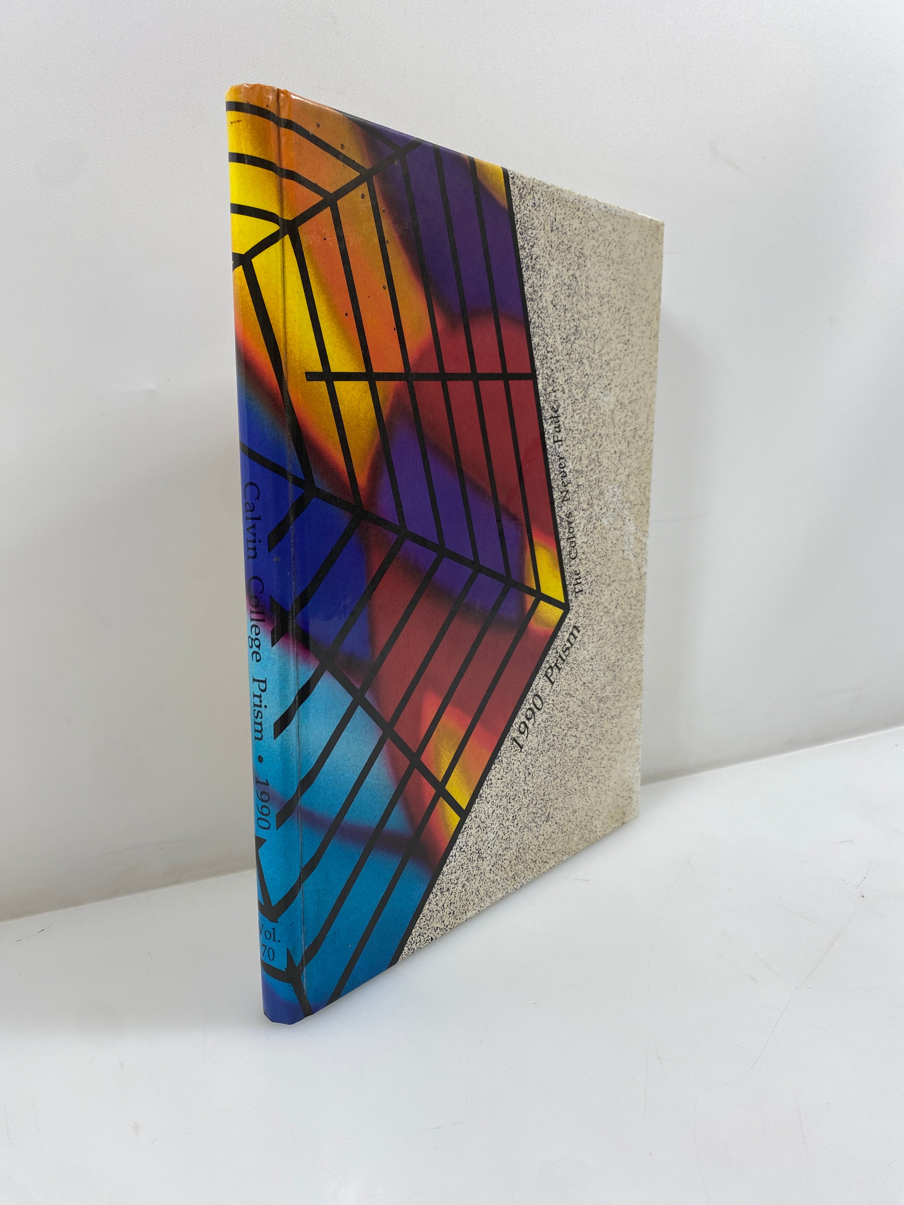 1990 Calvin College "Prism" Yearbook Grand Rapids Michigan HC