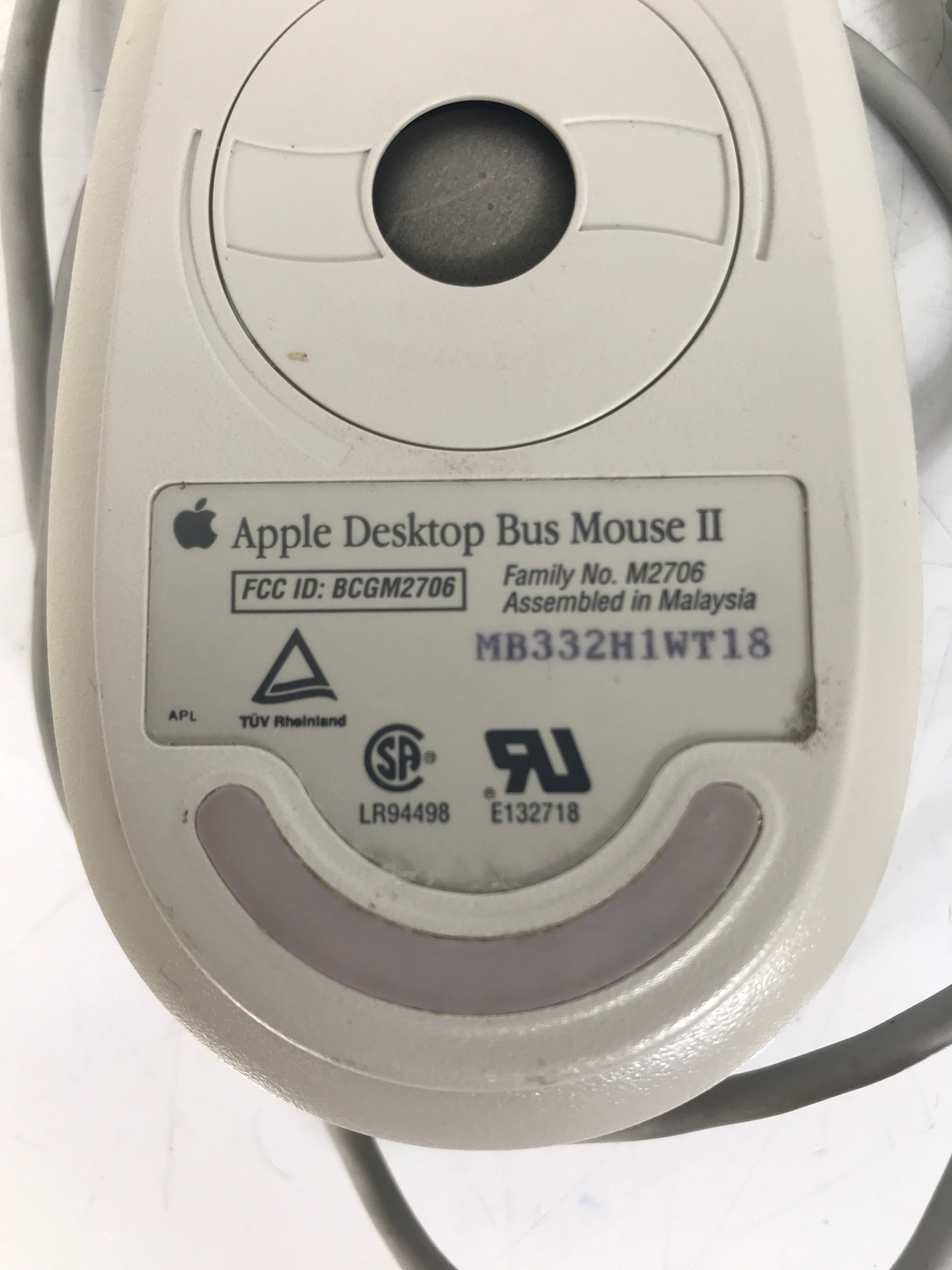 Apple M2706 Desktop Bus Mouse II Retro Vintage