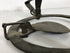 Antique Large Animal Hand Forged Iron Trap with Chain