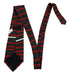 World Museum Collection Red And Black Silk Neck Tie