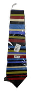World Museum Collection Multicolor Stripped Silk Neck Tie