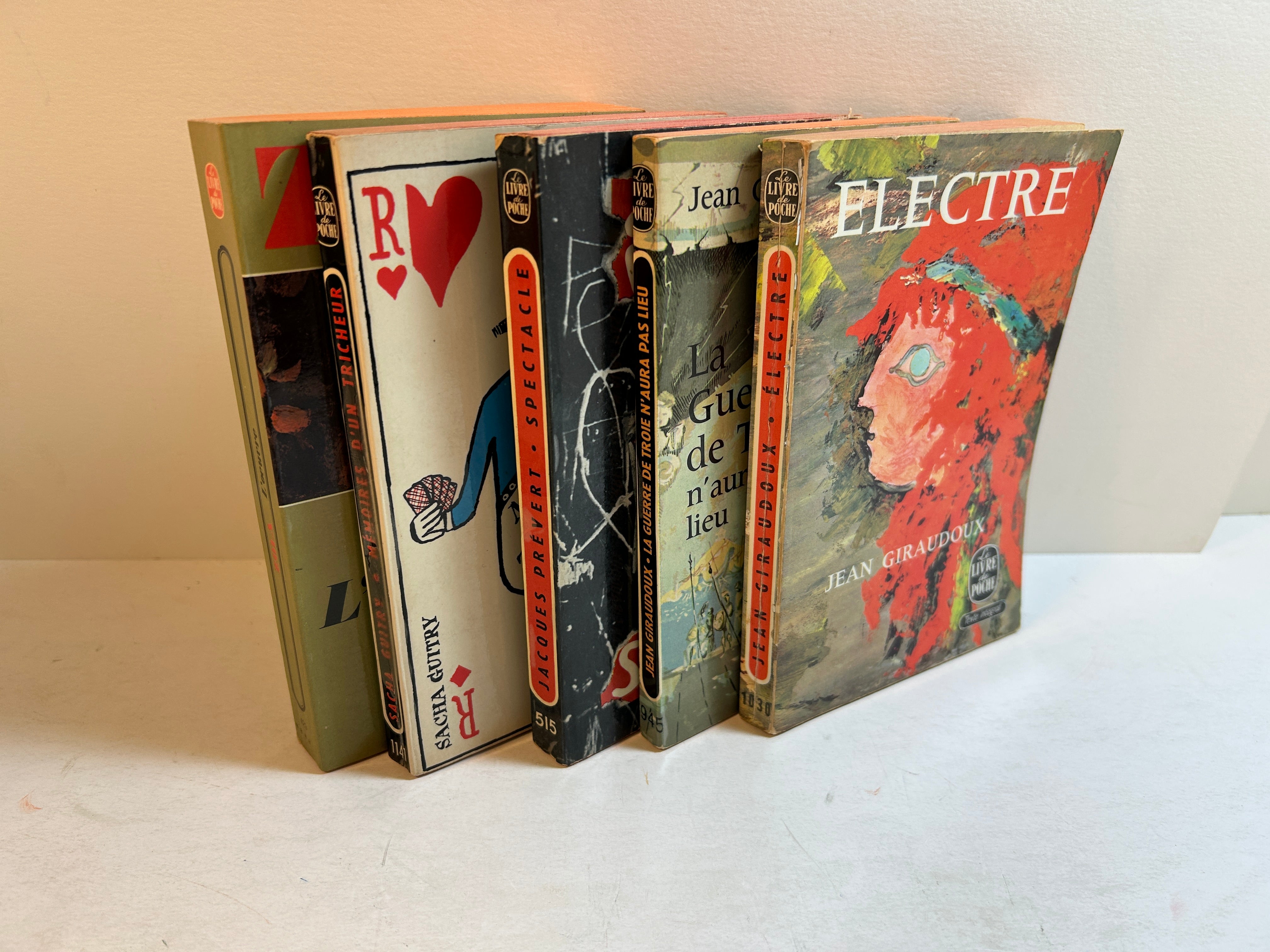 Lot Of 5 1960-70s French Livre De Poche Novels SC