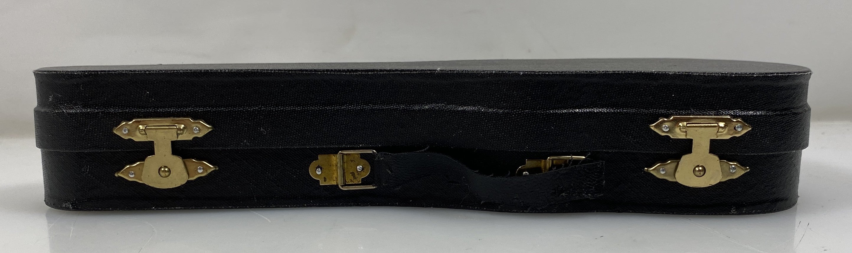 Miniature Brown Ukulele With Case