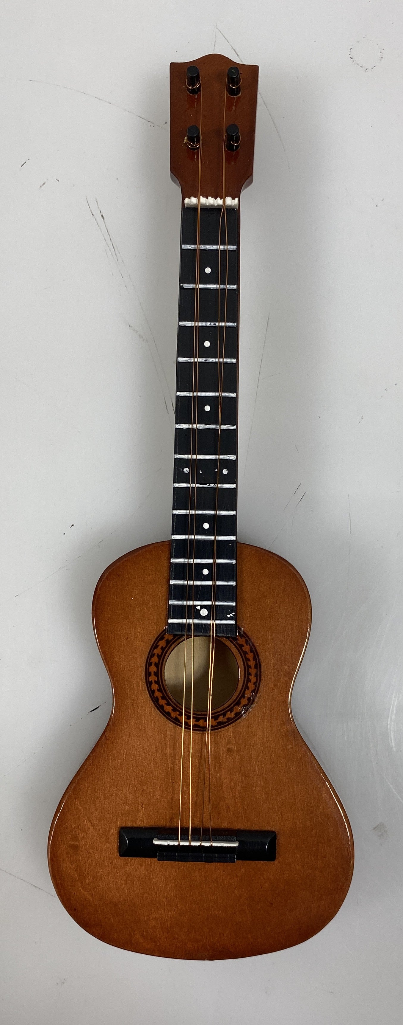 Miniature Brown Ukulele With Case