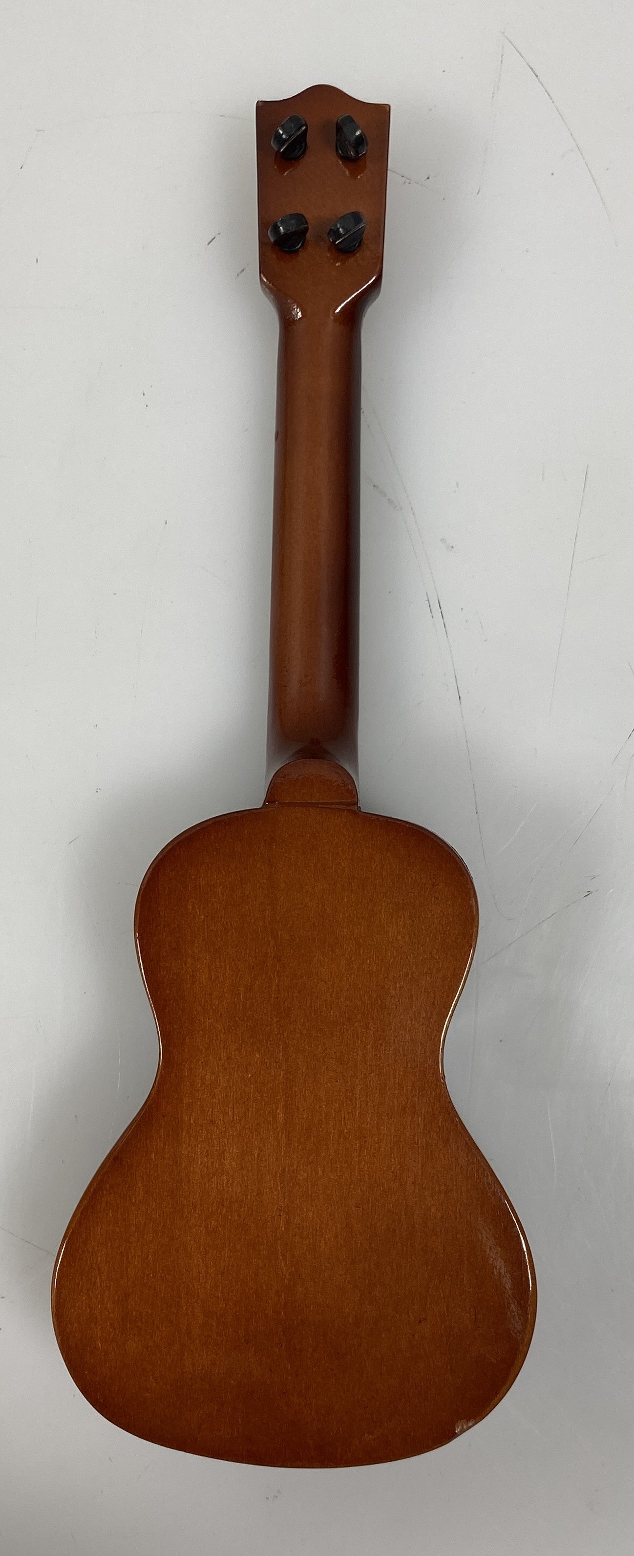 Miniature Brown Ukulele With Case