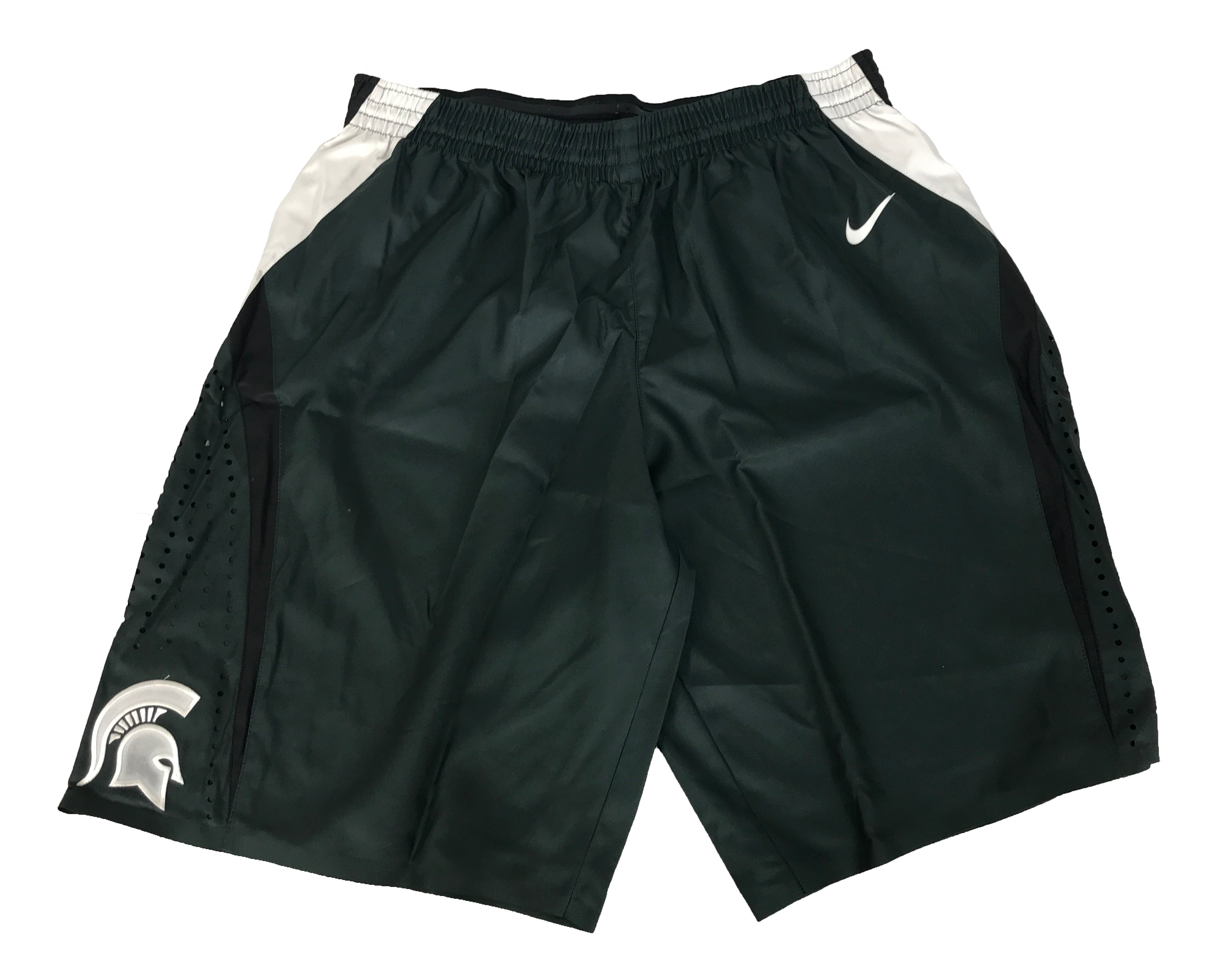 Nike Michigan State University Green Basketball Shorts Men's Size M