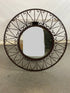 Metal Framed Round Mirror